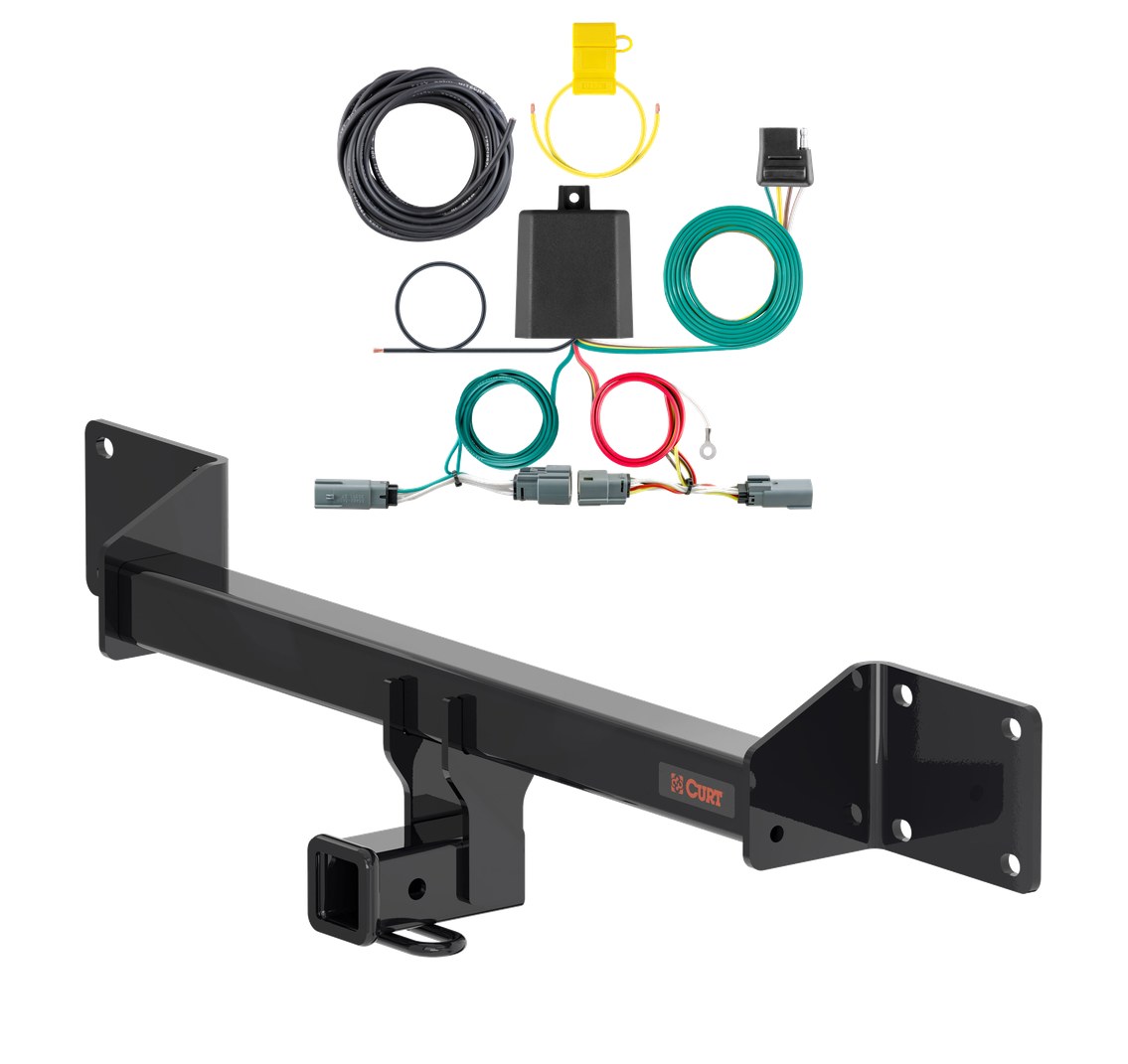 2025 - 2026 Ford Bronco Sport Curt 2", Class 3 Trailer Tow Hitch + 4-flat Wiring Kit 13635 thumbnail 0