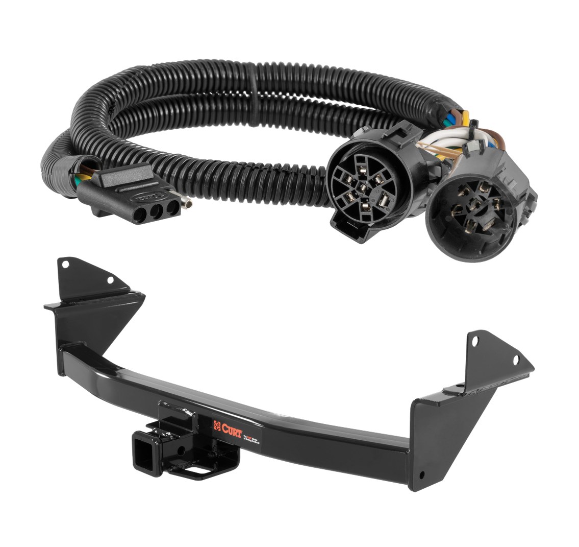 2015 - 2022 Chevrolet Colorado Curt 2", Class 3 Trailer Tow Hitch + 4-flat Wiring Kit 13176 thumbnail 0
