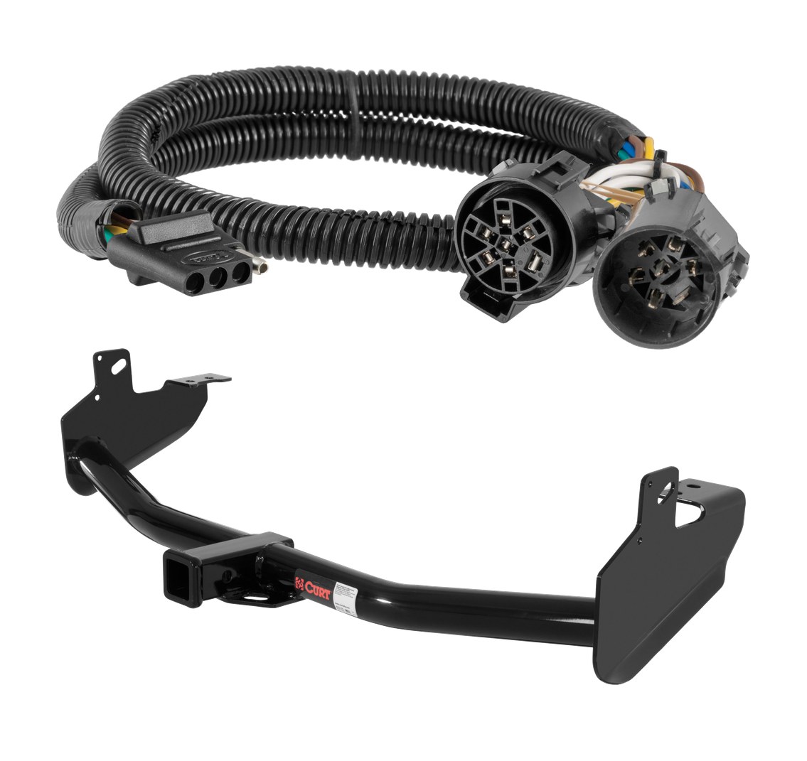 2004 - 2012 Chevrolet Colorado Curt 2", Class 3 Trailer Tow Hitch + 4-flat Wiring Kit 13252 thumbnail 0
