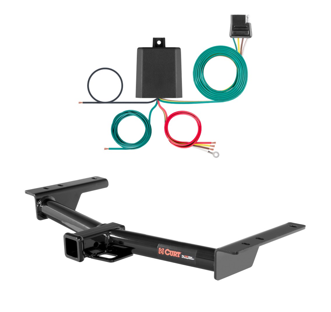 2026 Ford E-Transit Curt 2", Class 3 Trailer Tow Hitch + 4-flat Wiring Kit 13193 thumbnail 0