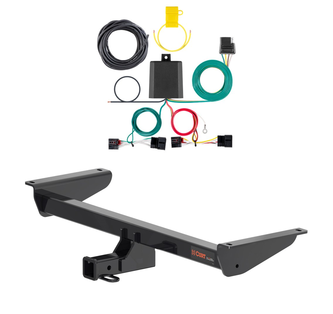2021 - 2026 Volkswagen Atlas Curt 2", Class 3 Trailer Tow Hitch + 4-flat Wiring Kit 13481 thumbnail 0