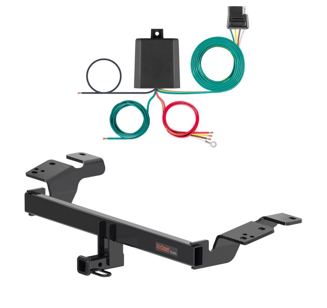 2024 - 2025 Lexus ES350 Excluding F Sport Curt 1-1/4", Class 1 Trailer Tow Hitch + 4-flat Wiring Kit 11576 thumbnail 0