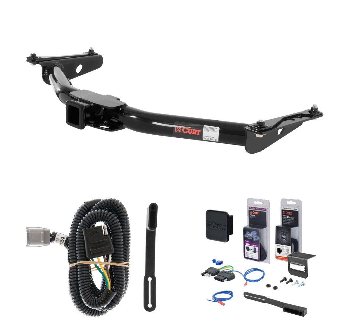 2001 - 2002 Toyota 4Runner Curt 2" Class 3 Trailer Tow Hitch + 5-Flat Wiring Kit Tow Boat/Utility Trailer with Surge Brakes 13157 thumbnail 0