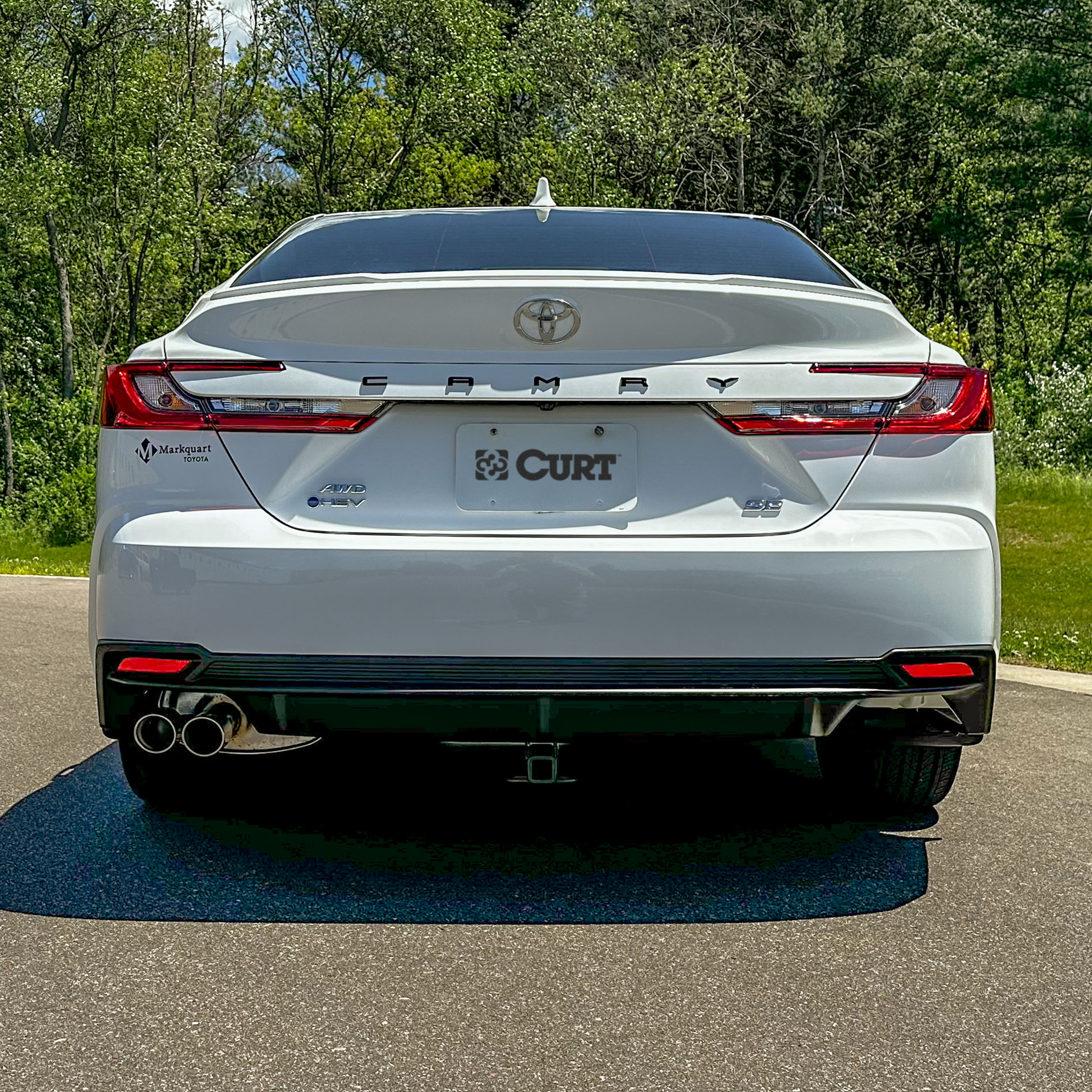 2025 - 2026 Toyota Camry Curt 1-1/4" Class 1 Trailer Tow Hitch + 5-Flat Wiring Kit Tow Boat/Utility Trailer with Surge Brakes 11683 thumbnail 8