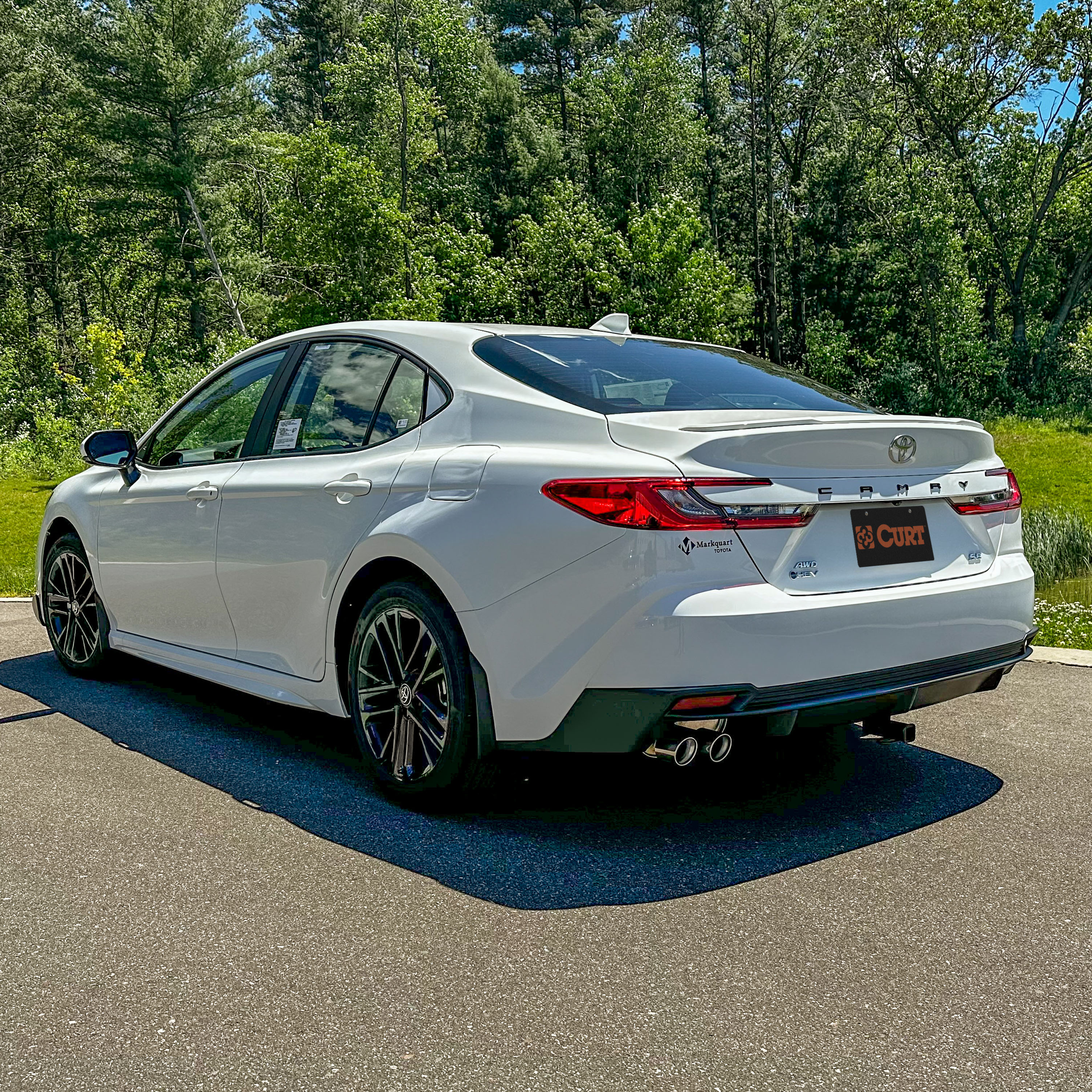2026 Toyota Camry Curt 1-1/4" Class 1 Trailer Tow Hitch + 5-Flat Wiring Kit Tow Boat/Utility Trailer with Surge Brakes 11683 thumbnail 4