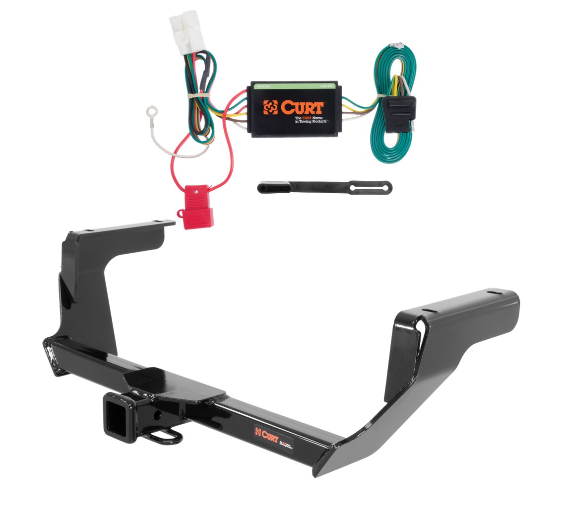 2013 - 2015 Subaru XV Crosstrek Curt 2", Class 3 Trailer Tow Hitch + 4-flat Wiring Kit 13135 thumbnail 0