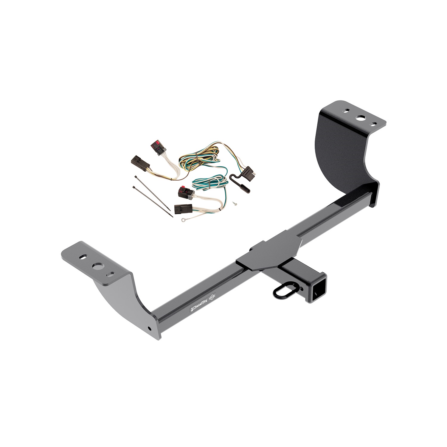 2008-2014 Dodge Challenger Except w/Quad Tip Exhaust Draw-tite Class 3 Trailer Hitch, 2 Inch Square Receiver Bundle w/ Plug-n-Play T-One Wiring Harness thumbnail 0