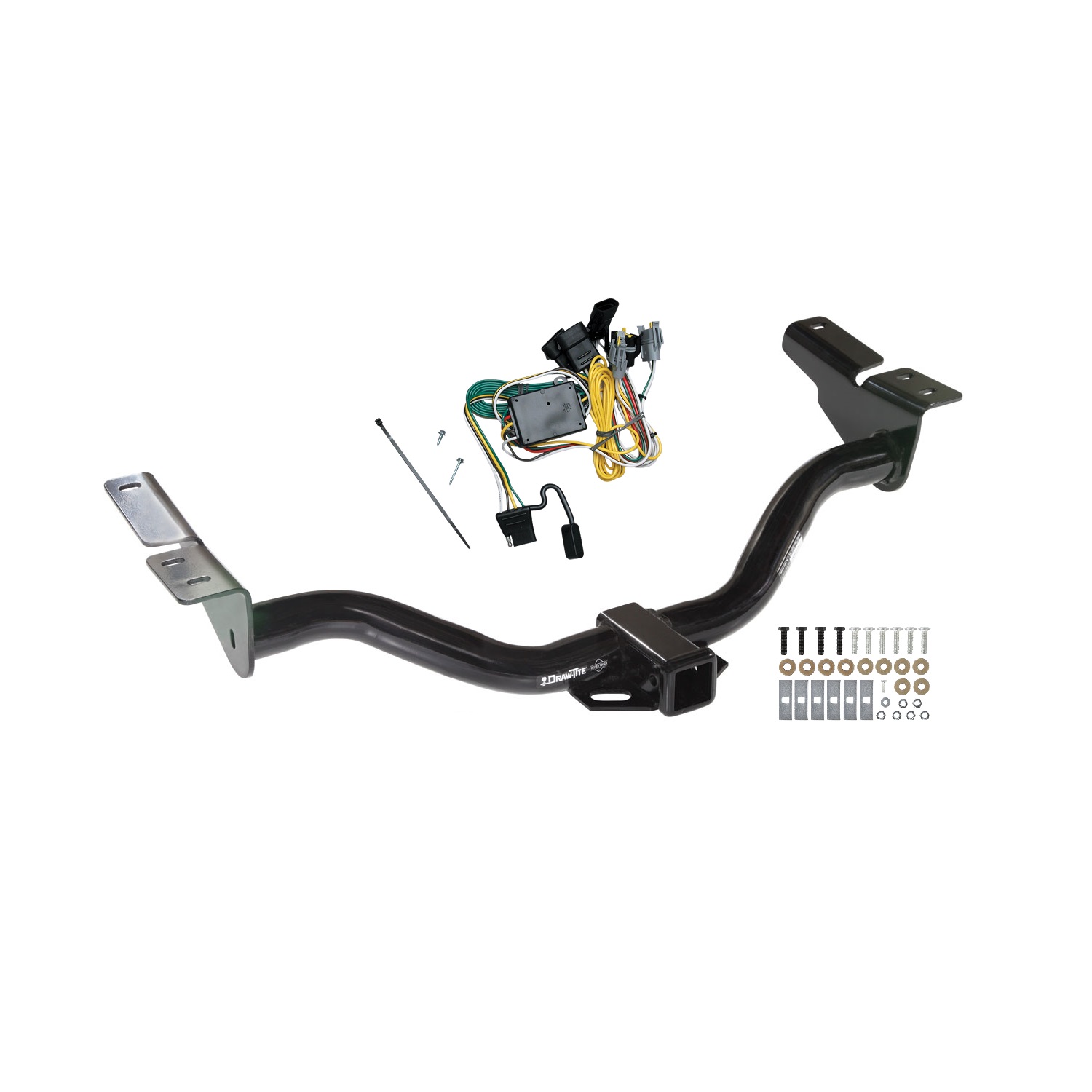 2001-2003 Mazda Tribute Draw-tite Class 3 Trailer Hitch, 2 Inch Square Receiver Bundle w/ Plug-n-Play T-One Wiring Harness thumbnail 0