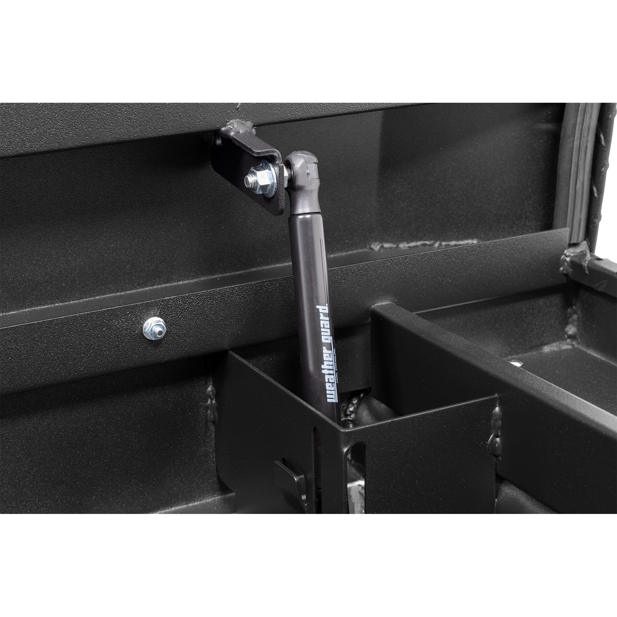 WEATHER GUARD 123-52-04 Aluminum Saddle Tool Box, 15 cu ft, Full Deep, Matte Black, Tamper Resistant Lock thumbnail 2