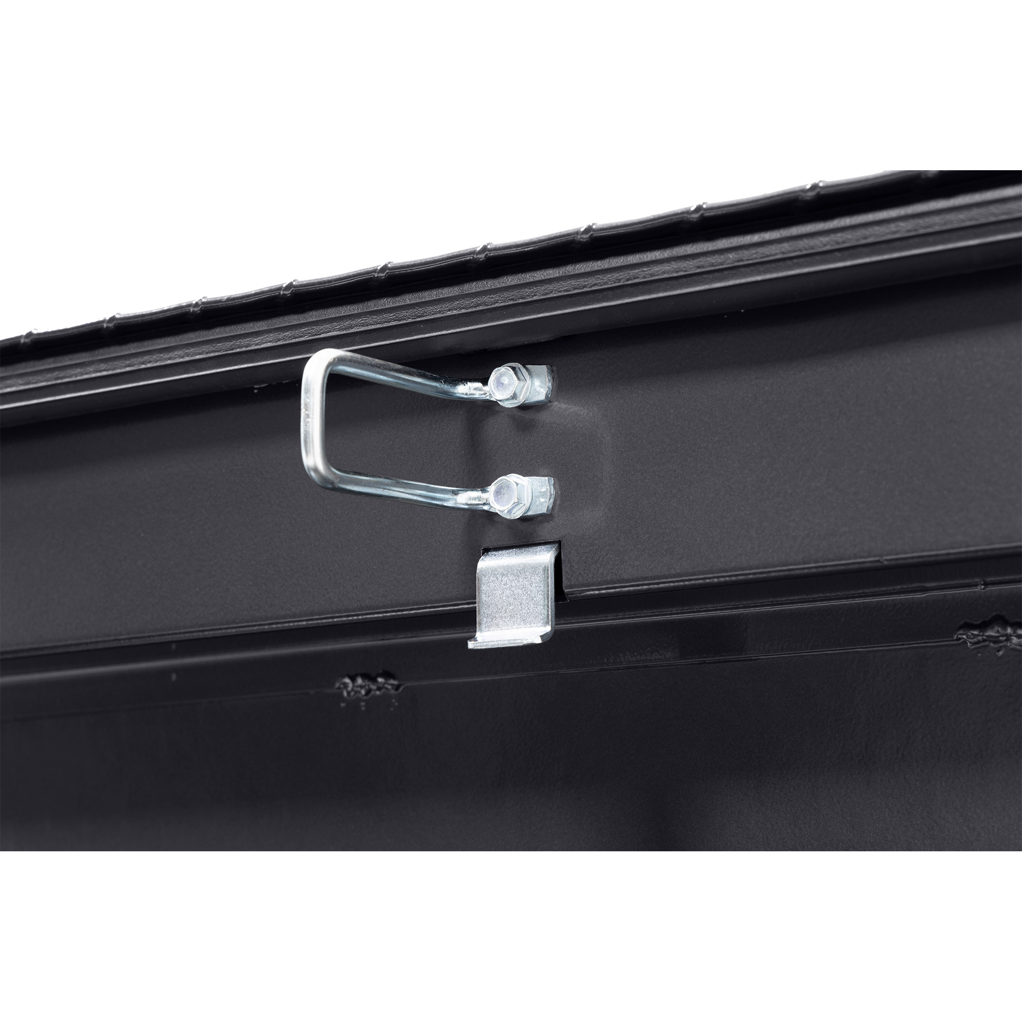 Weather Guard 121-6-04 Aluminum Saddle Tool Box, 11 Cu Ft, Full Low Profile, Gunmetal Gray, Tamper Resistant Lock thumbnail 4