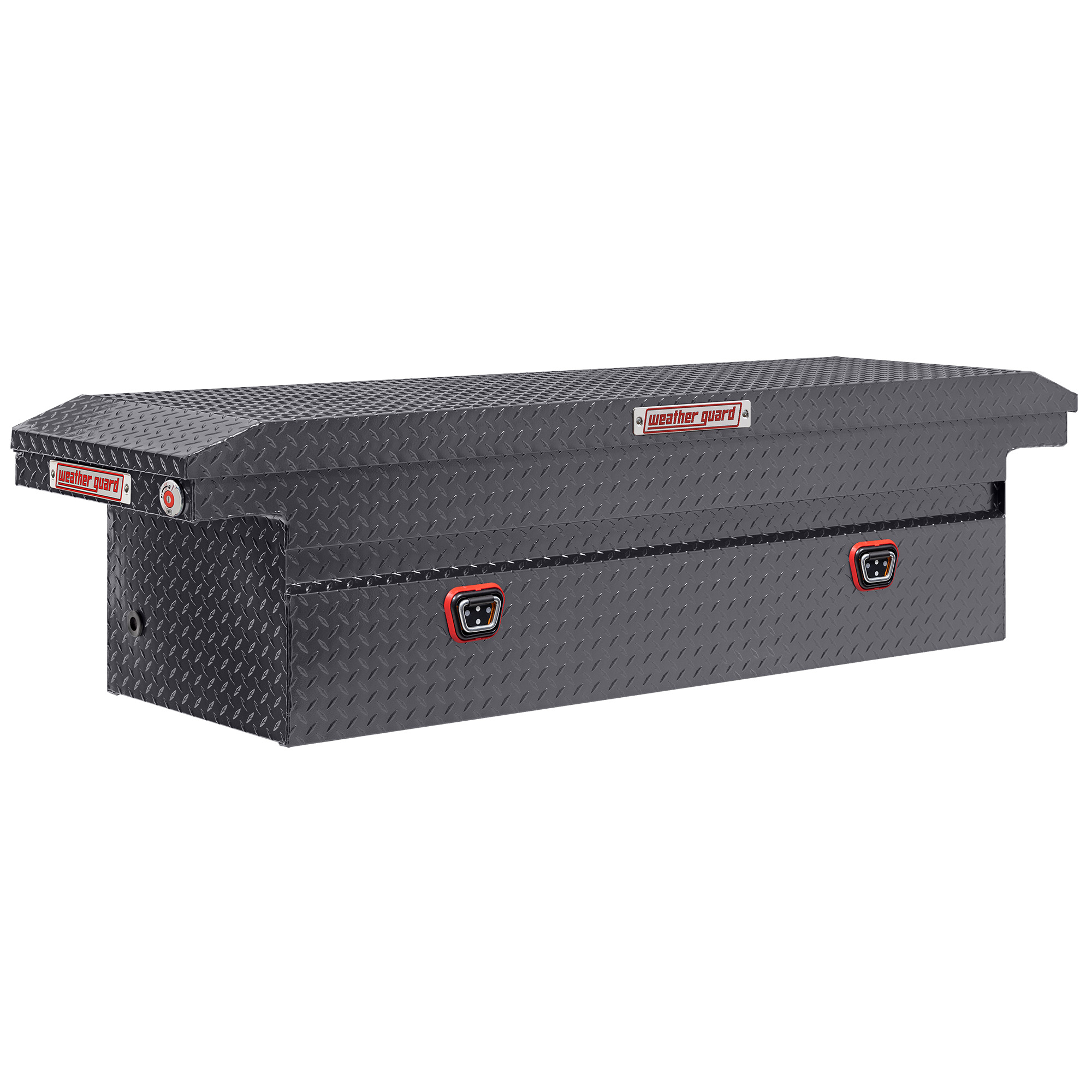 Weather Guard 121-6-04 Aluminum Saddle Tool Box, 11 Cu Ft, Full Low Profile, Gunmetal Gray, Tamper Resistant Lock thumbnail 9