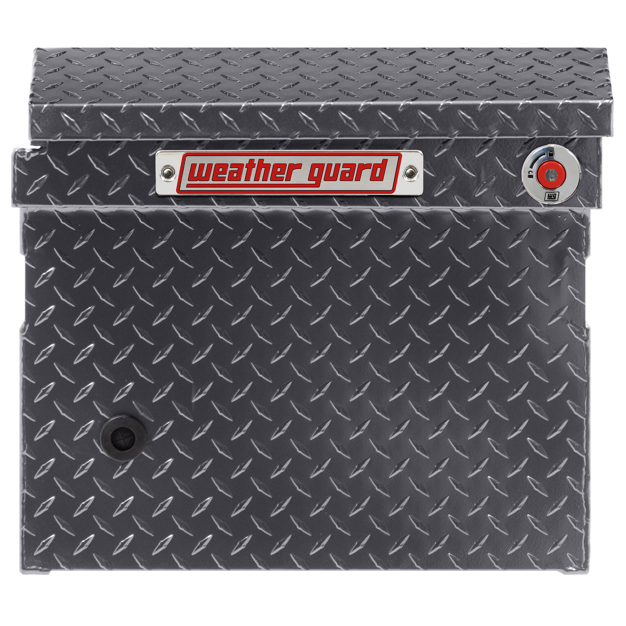 Weather Guard 121-6-04 Aluminum Saddle Tool Box, 11 Cu Ft, Full Low Profile, Gunmetal Gray, Tamper Resistant Lock thumbnail 11