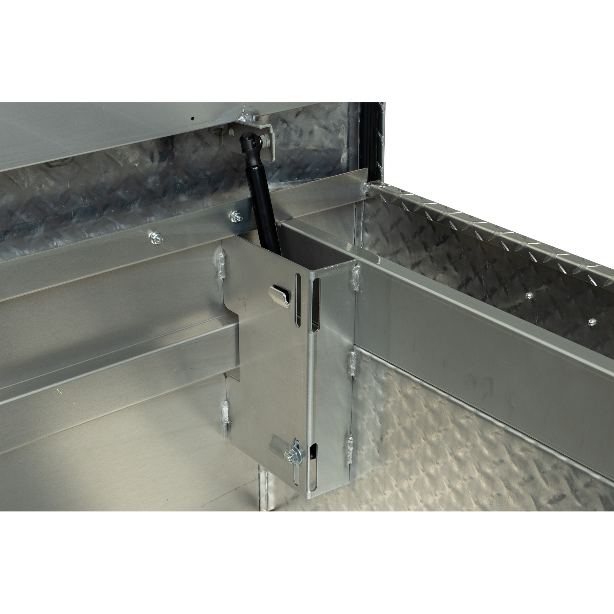WEATHER GUARD 117-0-04 15.5 Cu Ft Aluminum Saddle Tool Box, Full Extra Wide, White, Tamper Resistant Lock thumbnail 4