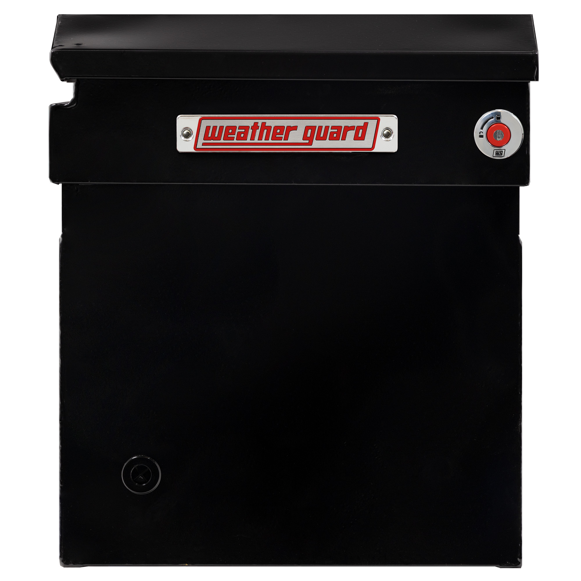 WEATHER GUARD 15 Cu Ft Steel Saddle Tool Box 128-5-04, Full Deep, Gloss Black, Tamper Resistant Push Button Lock thumbnail 11