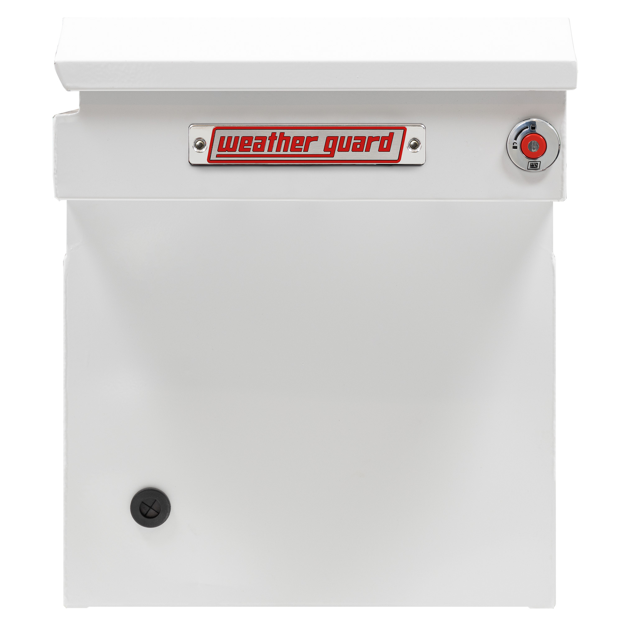WEATHER GUARD 128-3-04 Steel Saddle Box, 15 Cu Ft, Full Deep, White Powder Coat, Tamper Resistant Push Button Lock thumbnail 11