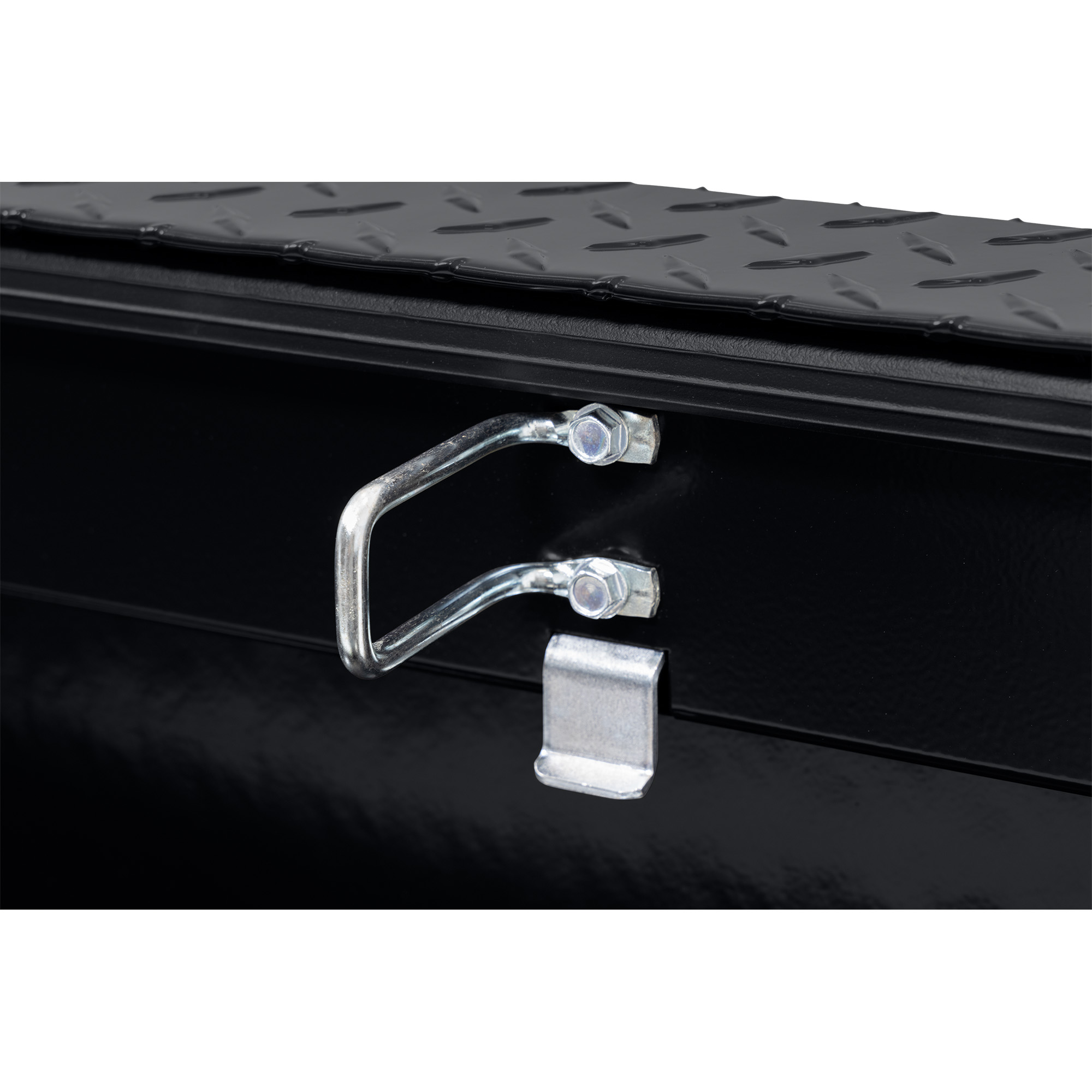 WEATHER GUARD 123-5-04 Aluminum Saddle Tool Box, 15 cu ft, Full Deep, Gloss Black, 1KEY Ultralock System thumbnail 4