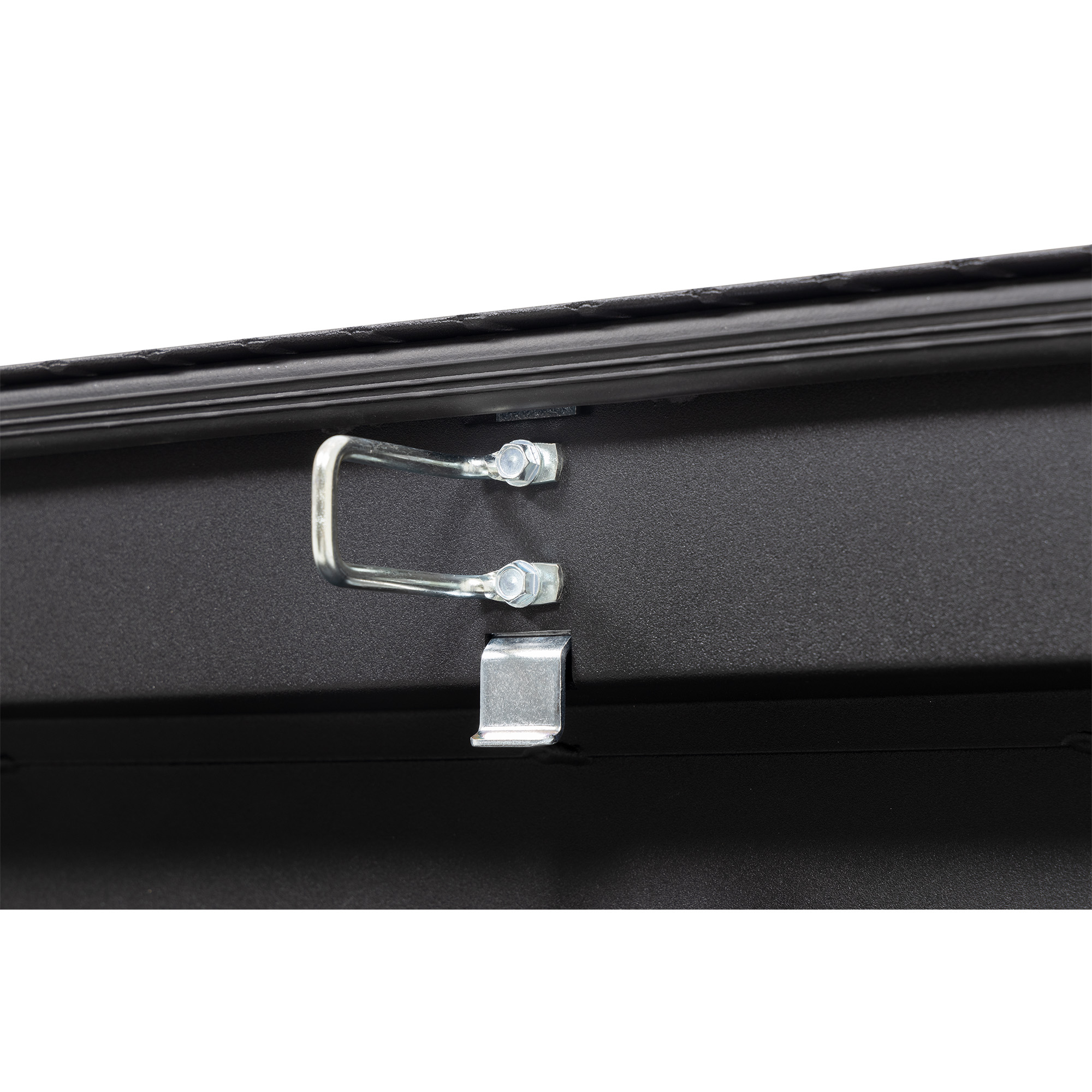 WEATHER GUARD 9 cu ft Aluminum Saddle Box 137-52-04, Compact Deep, Textured Matte Black, Tamper Resistant Lock thumbnail 4