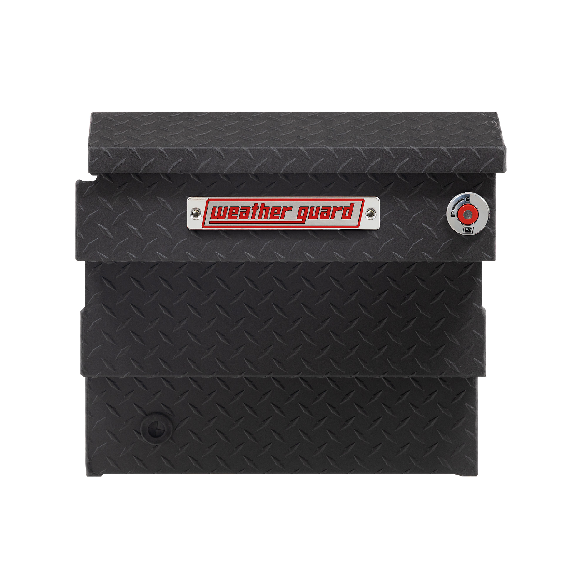 WEATHER GUARD 9 cu ft Aluminum Saddle Box 137-52-04, Compact Deep, Textured Matte Black, Tamper Resistant Lock thumbnail 11