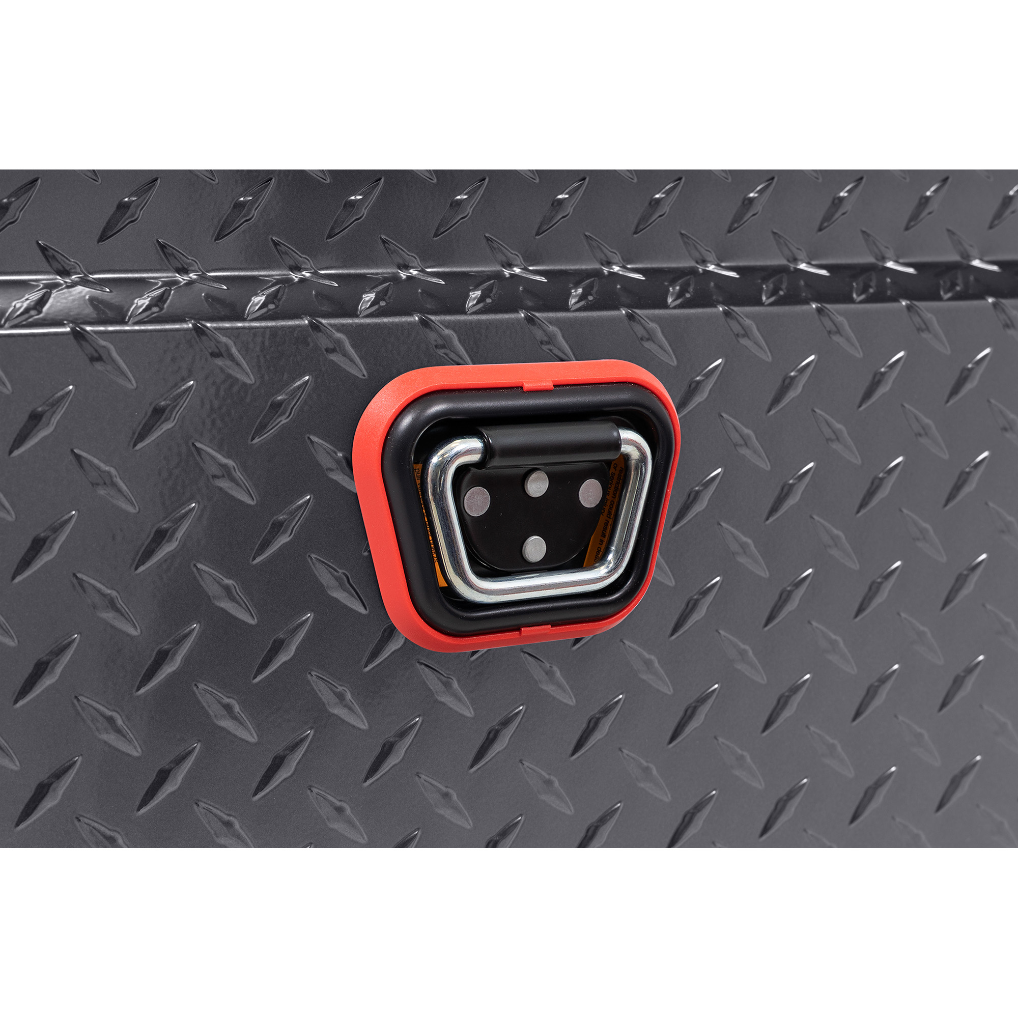 WEATHER GUARD 123-6-04 Aluminum Saddle Tool Box, 15 Cu Ft, Gunmetal Gray, Full Deep, Tamper Resistant Push Button Lock thumbnail 6