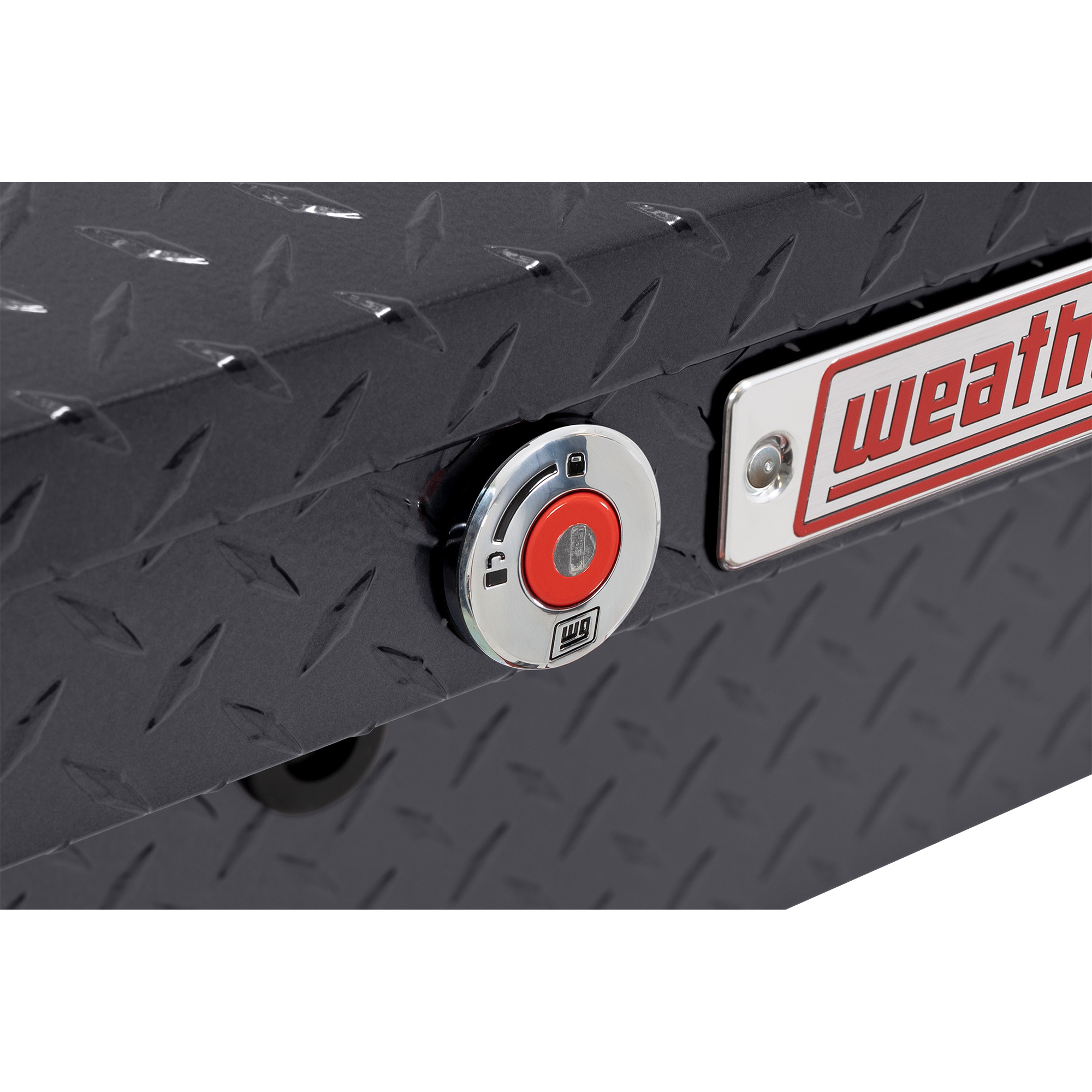 Weather Guard 178-6-04 56" Low Profile Lo-Side Truck Tool Box, 4 Cu Ft Aluminum, Gunmetal Gray thumbnail 1