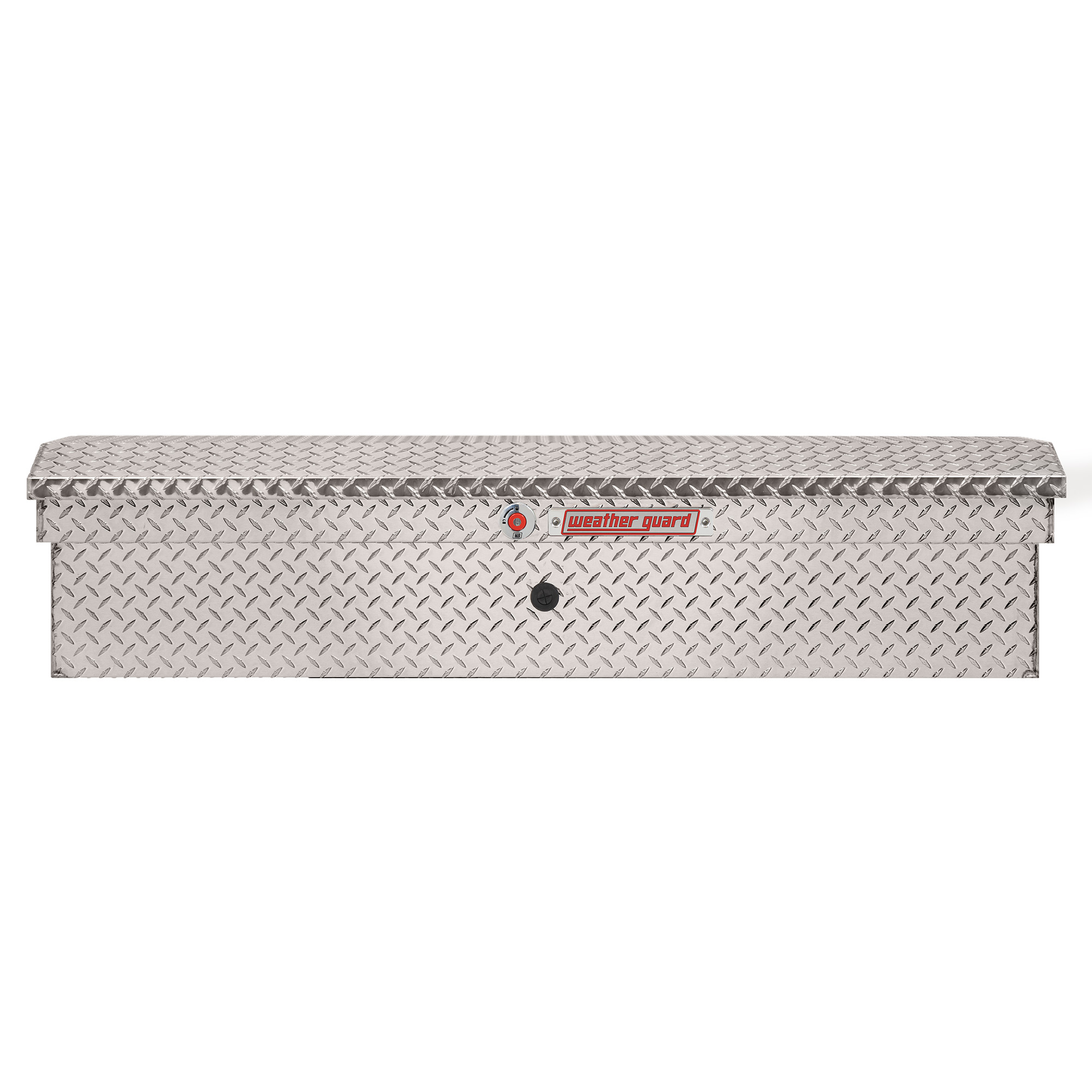 WEATHER GUARD 178-0-04 56" Low Profile Lo-Side Truck Tool Box, 4 cu ft Aluminum Clear Finish thumbnail 0