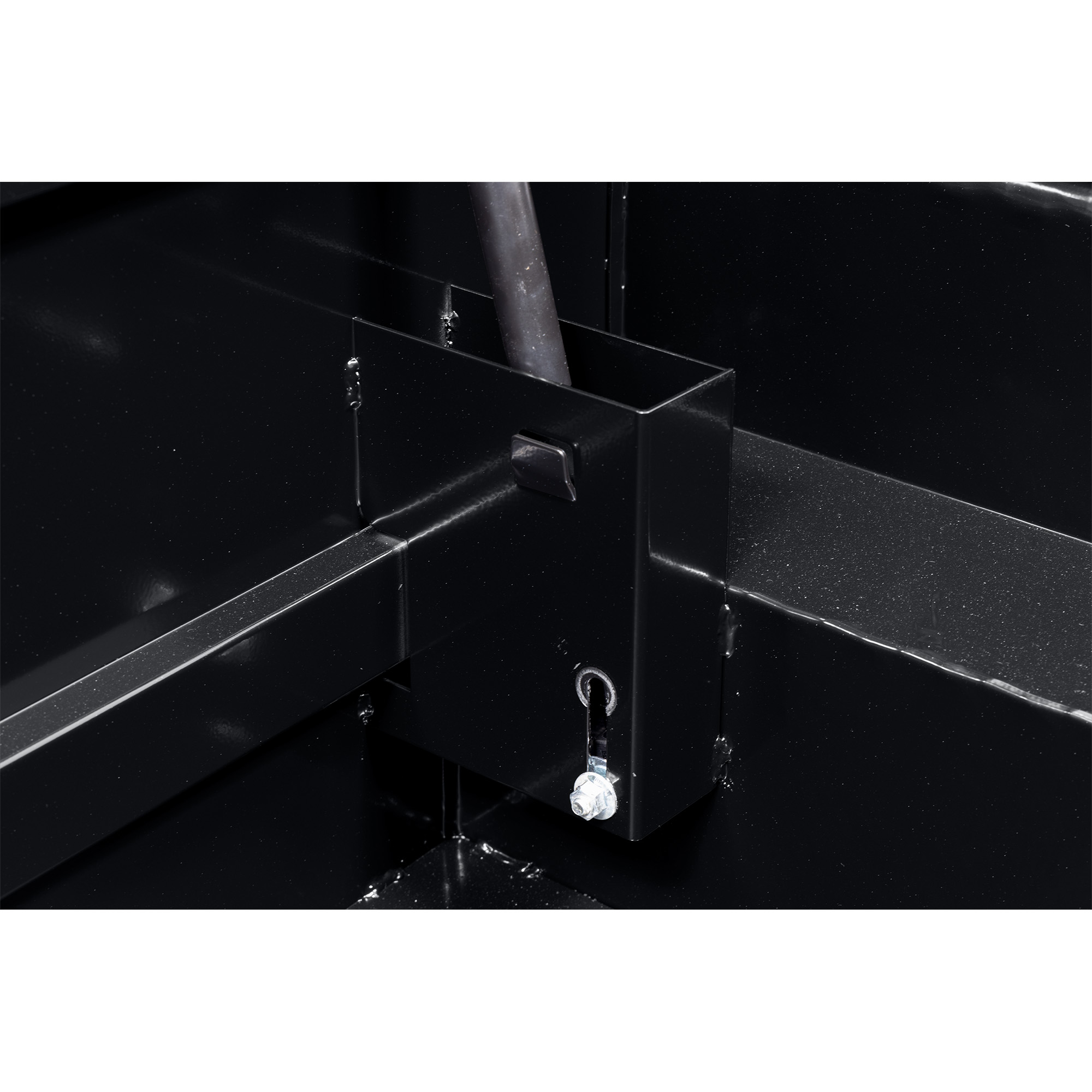 WEATHER GUARD 131-5-04 Aluminum Saddle Tool Box, 8 Cu Ft, Compact Low Profile, Gloss Black, Tamper Resistant Lock thumbnail 3