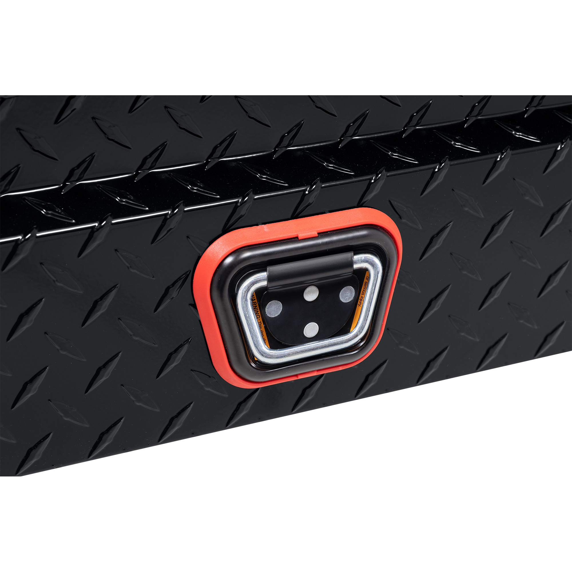 WEATHER GUARD 131-5-04 Aluminum Saddle Tool Box, 8 Cu Ft, Compact Low Profile, Gloss Black, Tamper Resistant Lock thumbnail 7