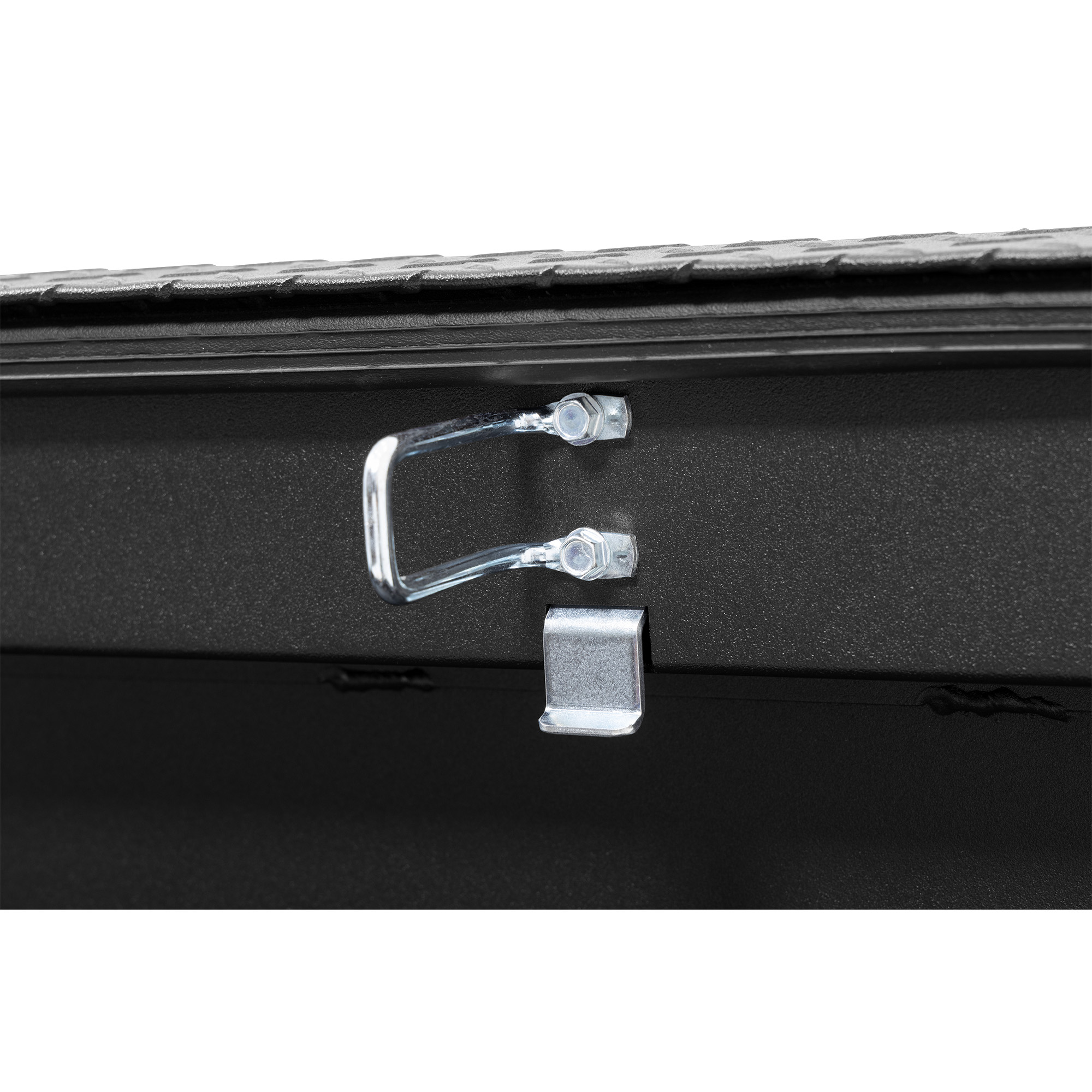 WEATHER GUARD 11 cu ft Aluminum Saddle Tool Box 121-52-04, Low Profile, Textured Matte Black, 1KEY Ultralock thumbnail 4