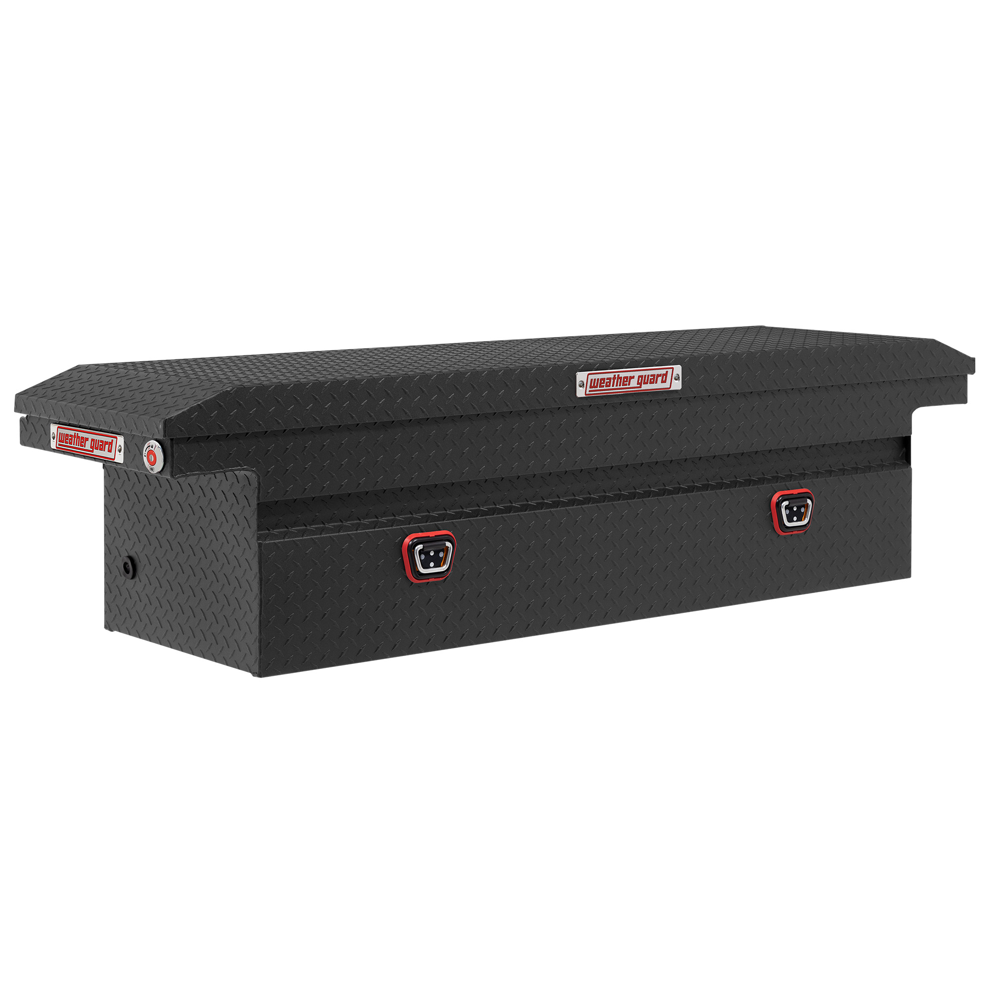 WEATHER GUARD 11 cu ft Aluminum Saddle Tool Box 121-52-04, Low Profile, Textured Matte Black, 1KEY Ultralock thumbnail 9