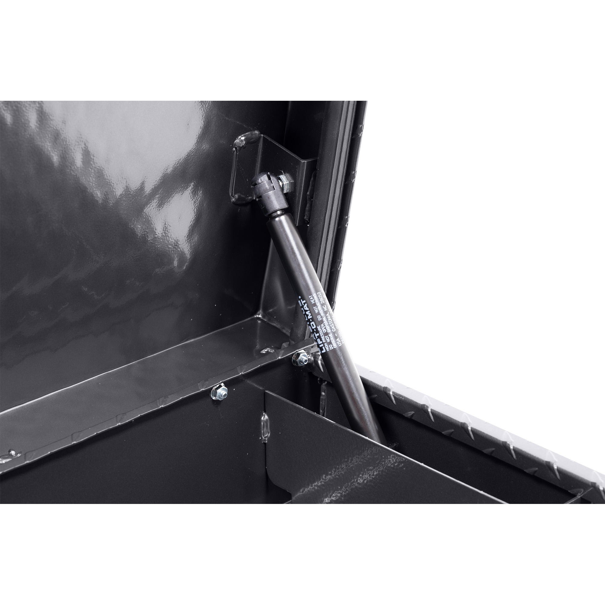 WEATHER GUARD 180-6-04 41" Low Profile Lo-Side Truck Tool Box, 3 Cu Ft, Aluminum, Gunmetal Gray thumbnail 2