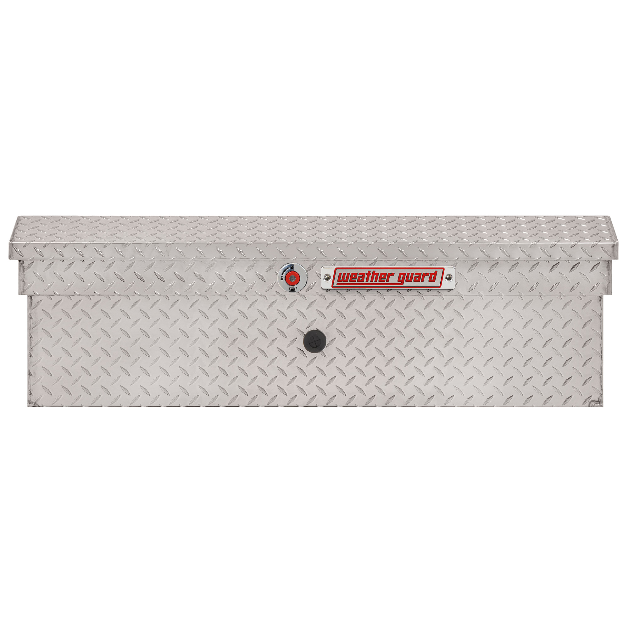 WEATHER GUARD 180-0-04 41" Lo-Side Aluminum Truck Tool Box, 3 cu ft, Clear Finish, High Security Lock thumbnail 0