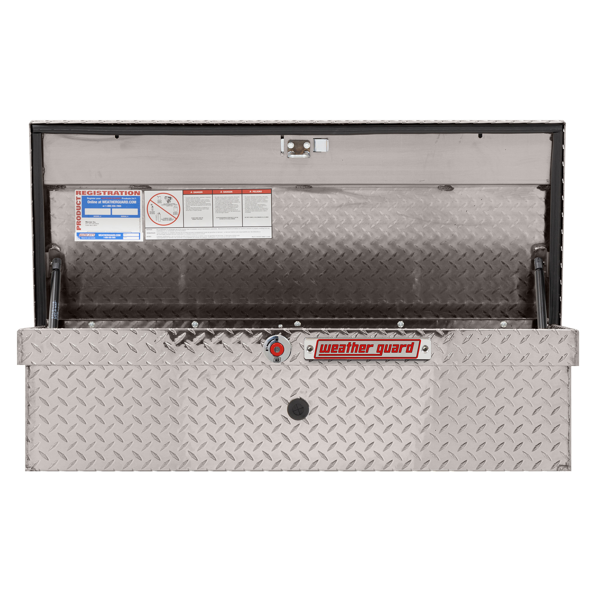 WEATHER GUARD 180-0-04 41" Lo-Side Aluminum Truck Tool Box, 3 cu ft, Clear Finish, High Security Lock thumbnail 10