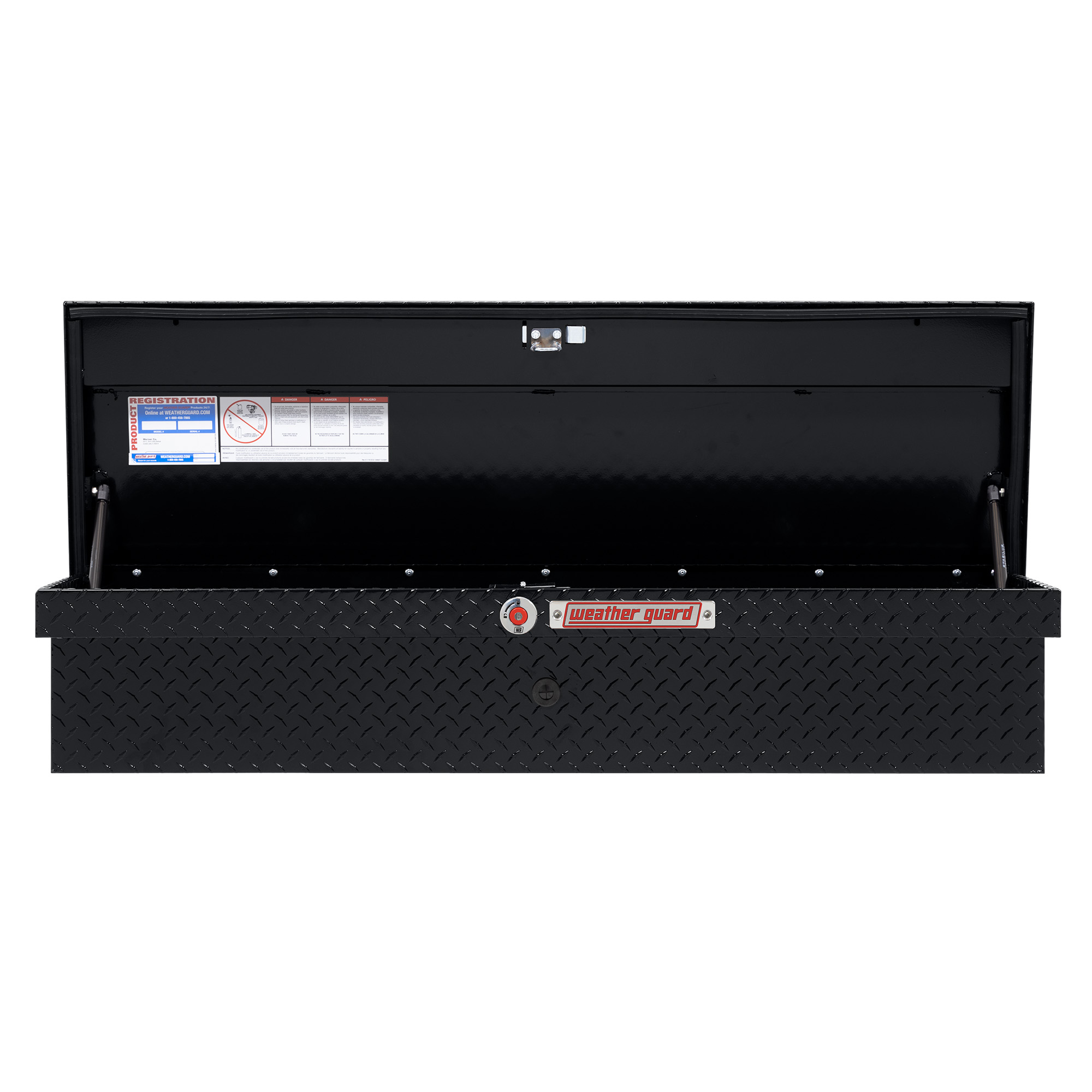 WEATHER GUARD 178-5-04 56" Low Profile Lo-Side Truck Tool Box, 4 cu ft Aluminum, Gloss Black thumbnail 10