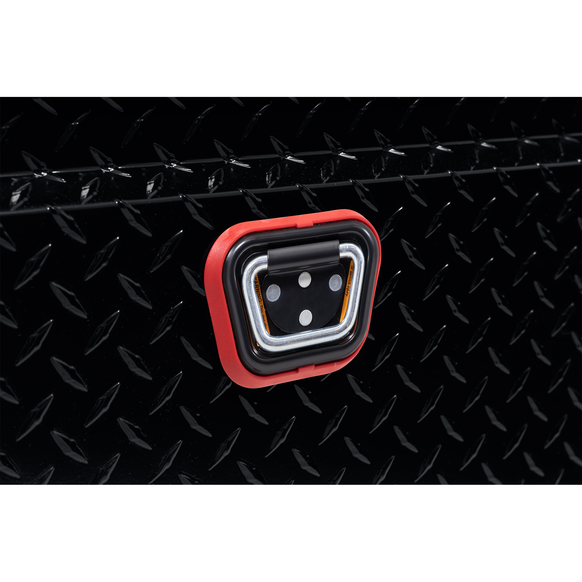 WEATHER GUARD 121-5-04 Aluminum Saddle Tool Box, 11 cu ft, Full Low Profile, Gloss Black, Tamper Resistant Push Button Lock thumbnail 7