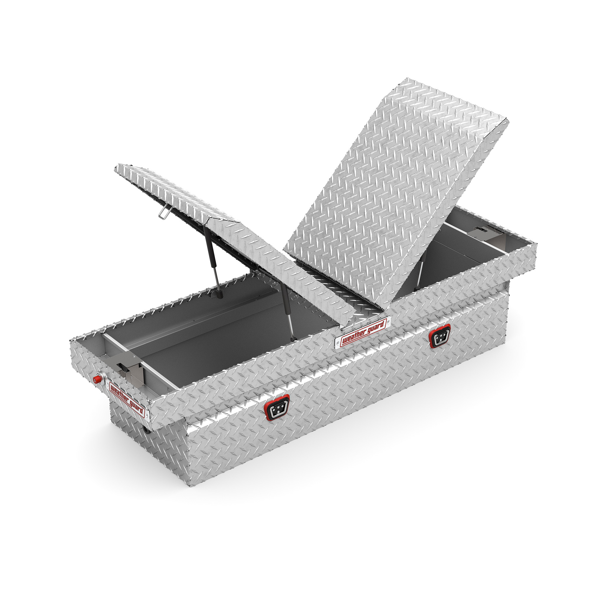 Weather Guard 124-0-04 Gull Wing Cross Box, 72" x 20.5" x 18.38", Full Standard Truck Bed Tool Box, Gloss Black thumbnail 1