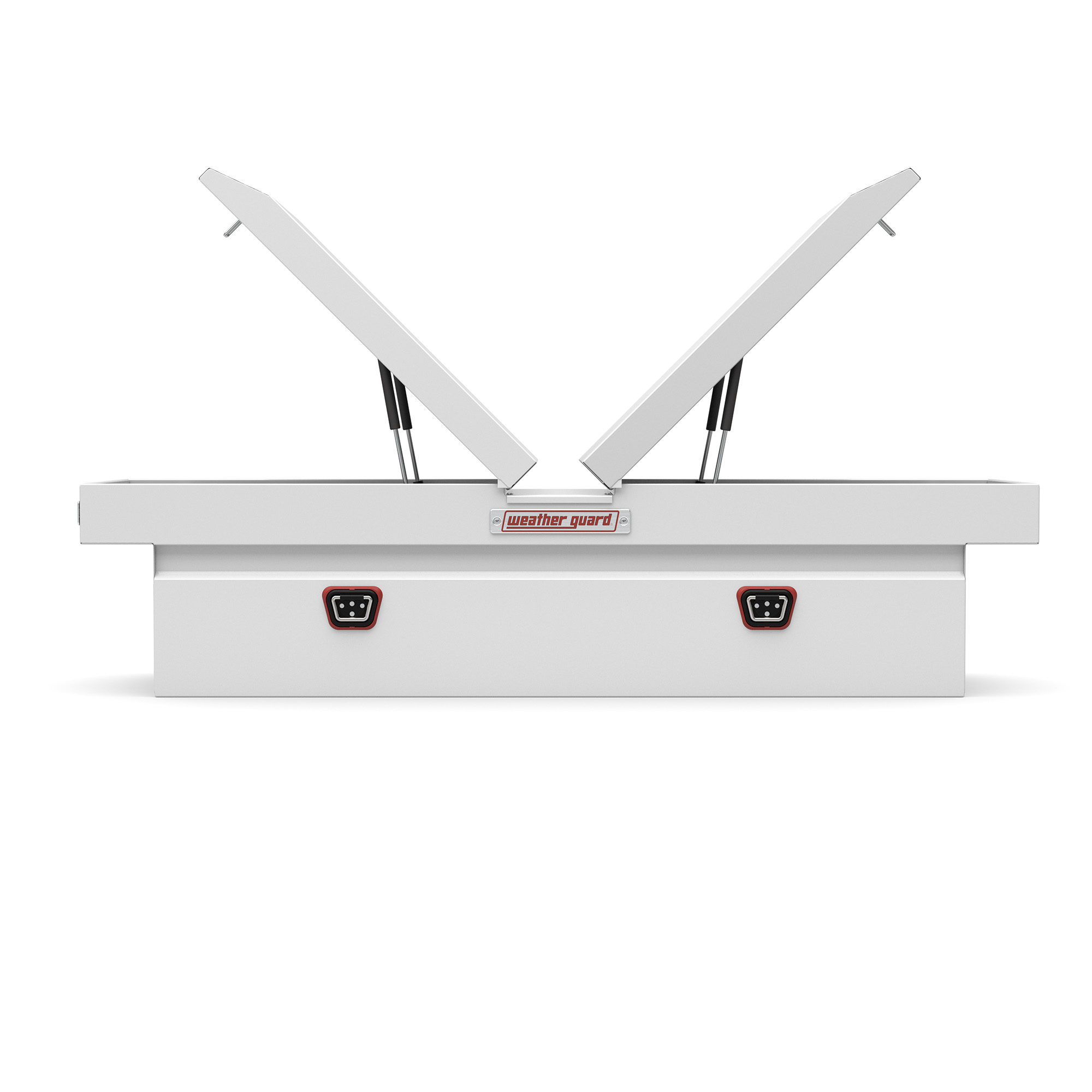 WEATHER GUARD 125-3-04 Gull Wing Cross Box, 71.5" x 20" x 17.88", Full Standard Truck Bed Toolbox, White/Black thumbnail 3
