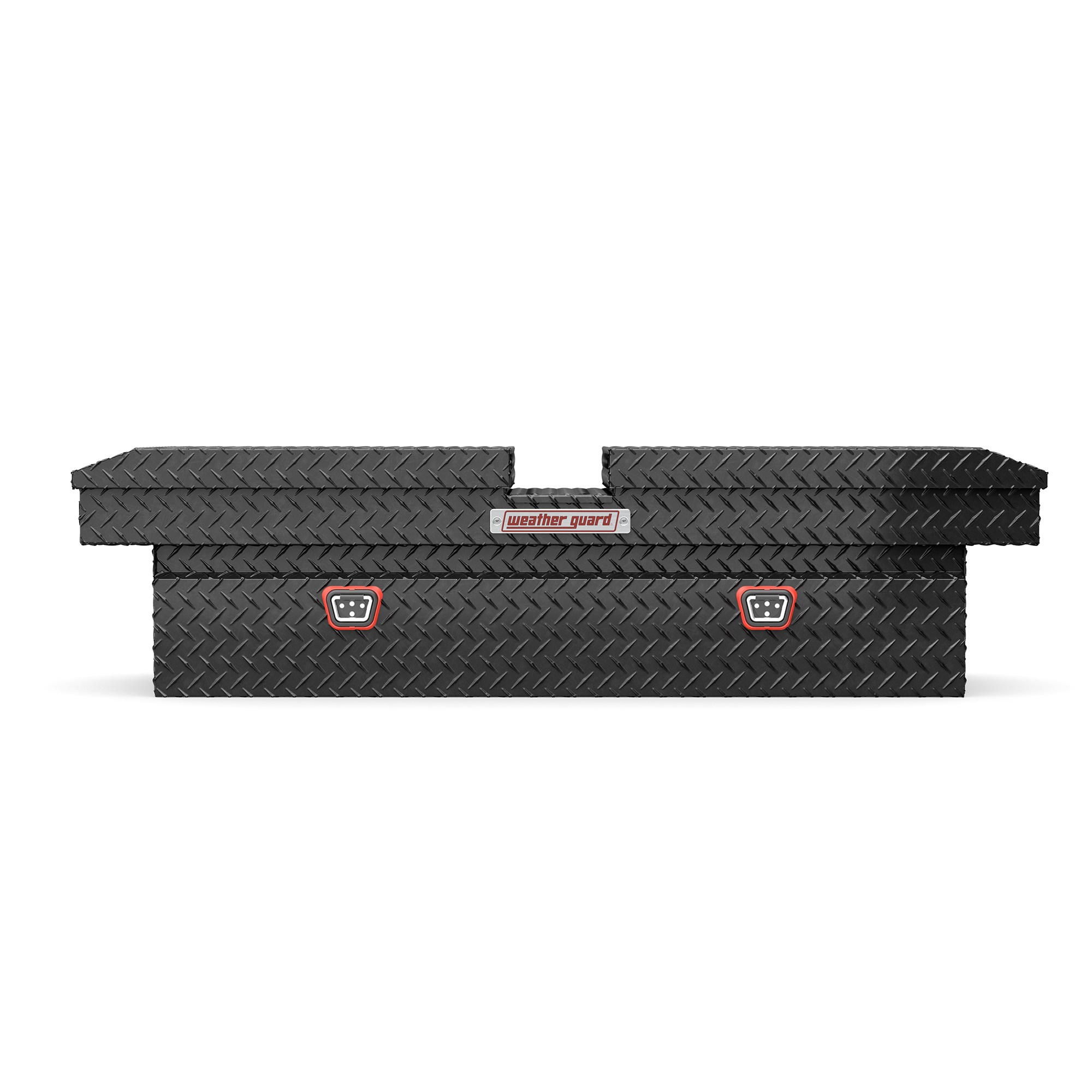 Weather Guard 72" x 20.5" x 18.38" Gull Wing Cross Box 124-5-04, Full Standard Truck Bed Tool Box, Gloss Black thumbnail 0