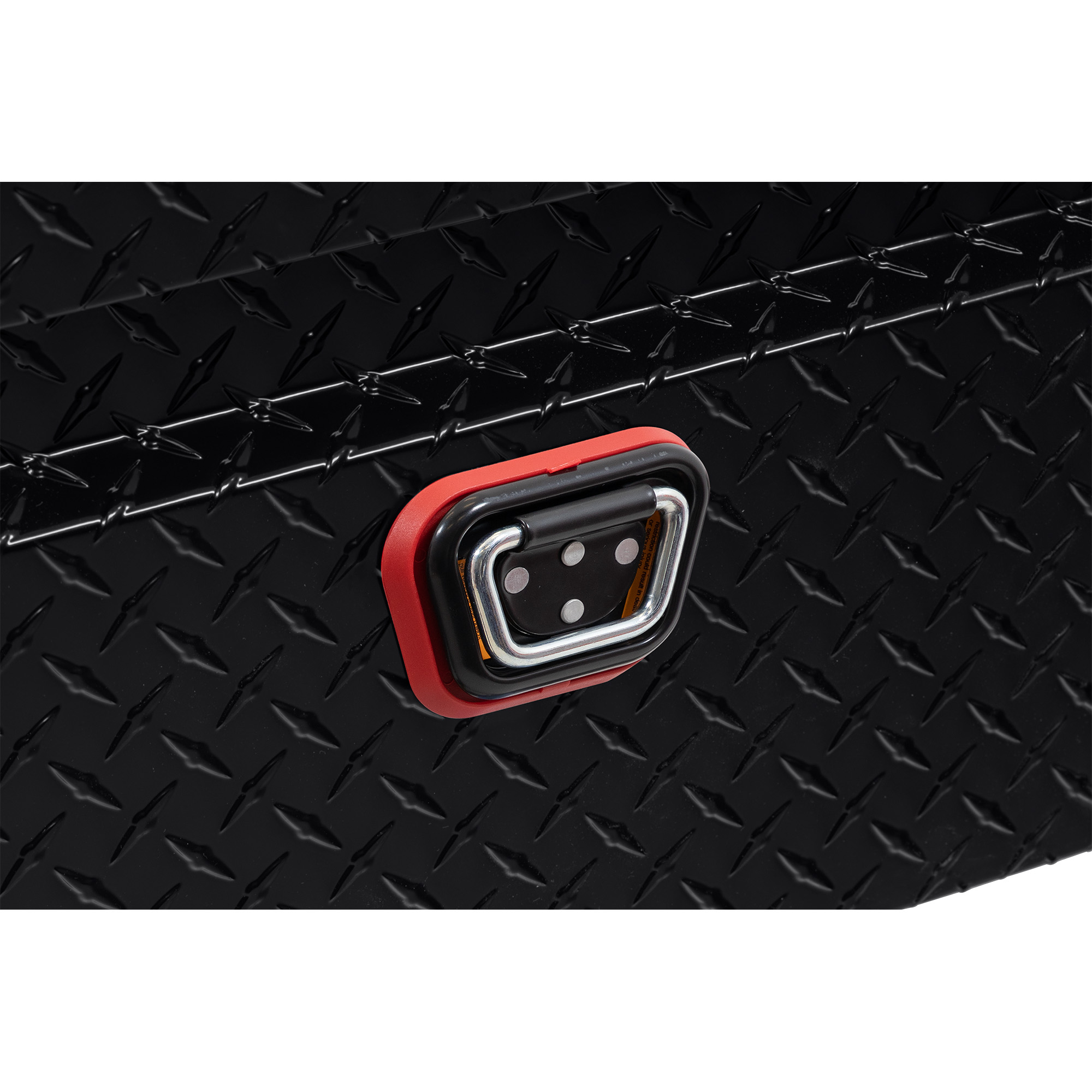 WEATHER GUARD 117-5-04 Aluminum Saddle Tool Box, 15.5 Cu Ft, Extra Wide, Gloss Black, Tamper Resistant Push Button Lock thumbnail 7