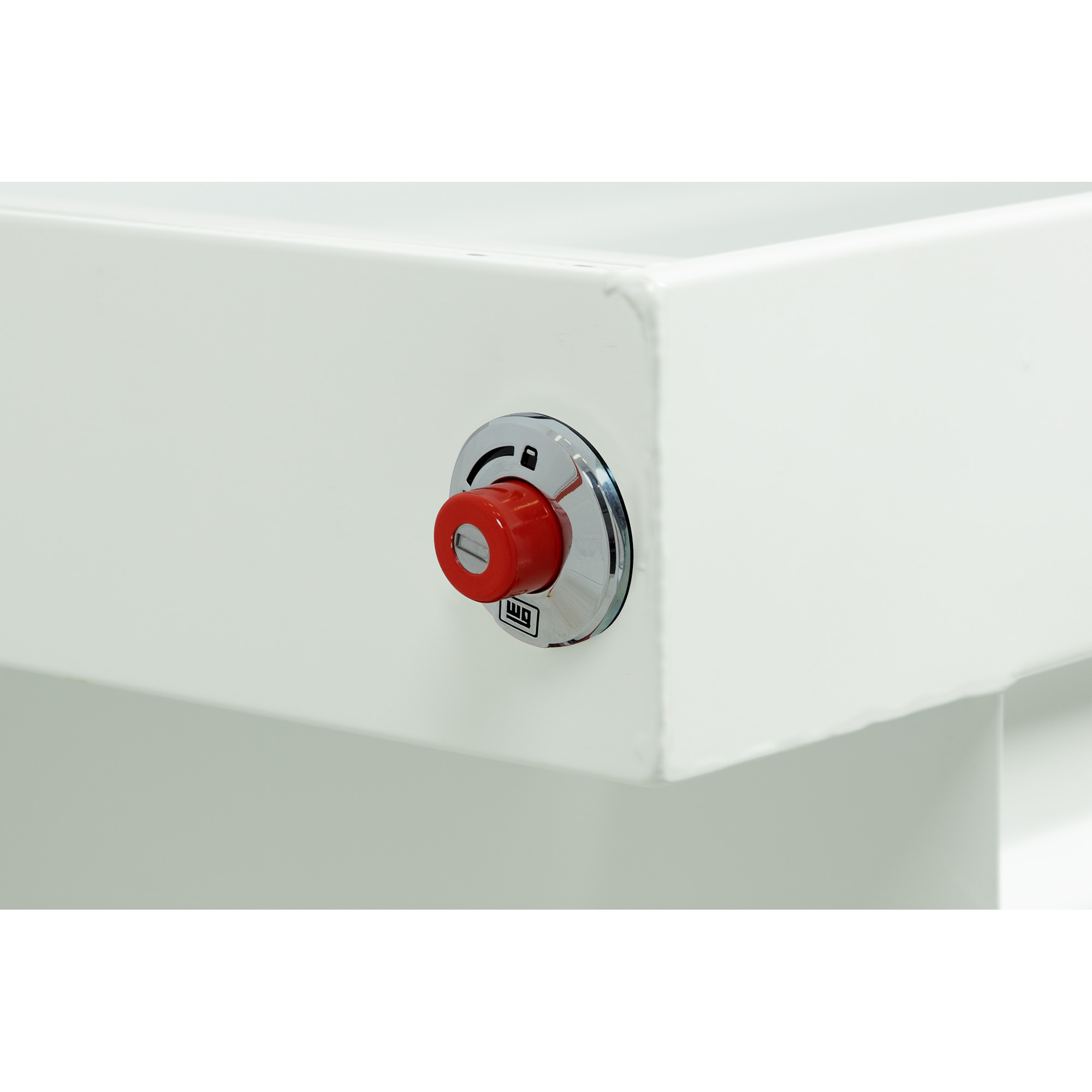 WEATHER GUARD 116-3-04 Steel Saddle Tool Box, 15.5 Cu Ft, Extra Wide, White Powder Coat, Tamper Resistant Lock thumbnail 2