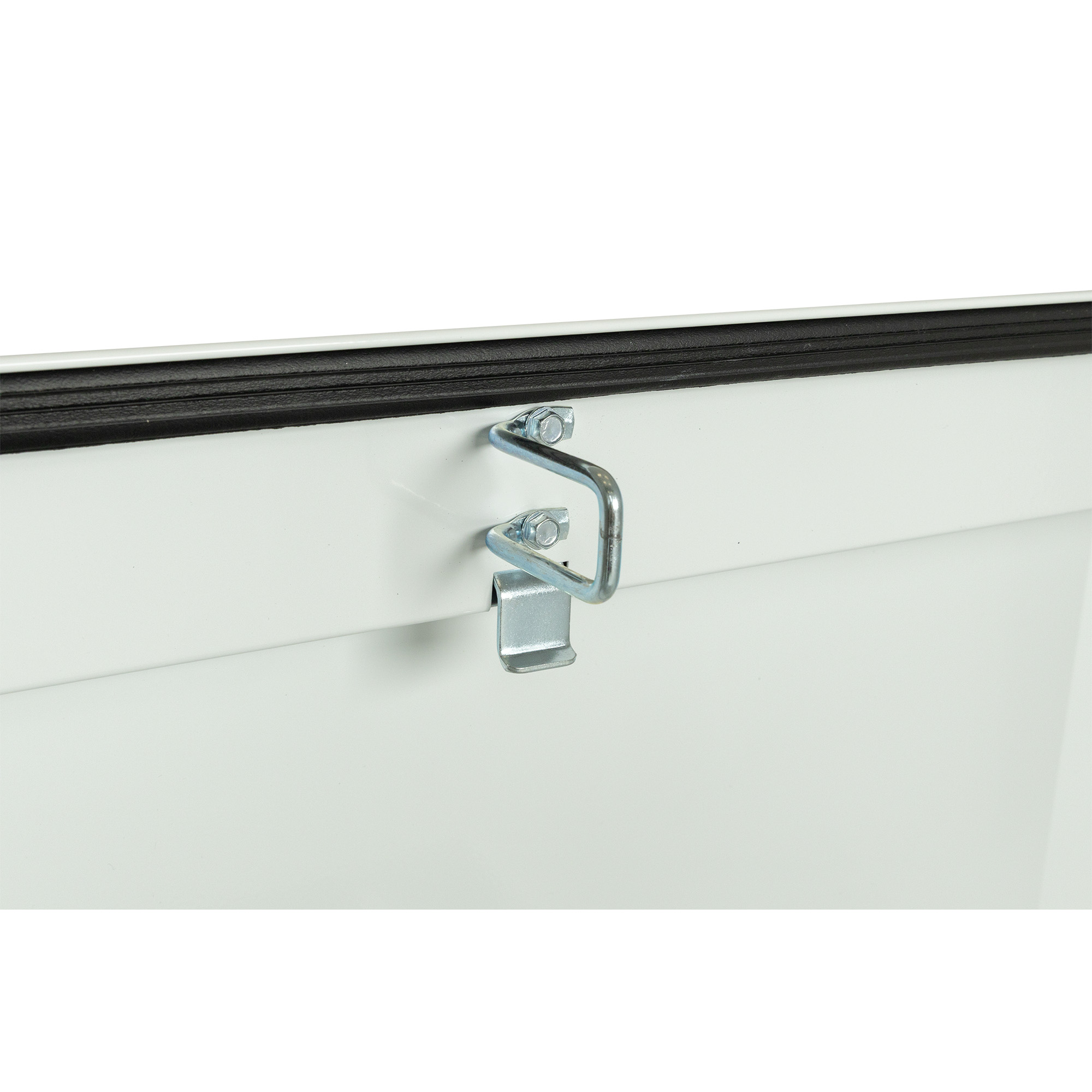 WEATHER GUARD 116-3-04 Steel Saddle Tool Box, 15.5 Cu Ft, Extra Wide, White Powder Coat, Tamper Resistant Lock thumbnail 6