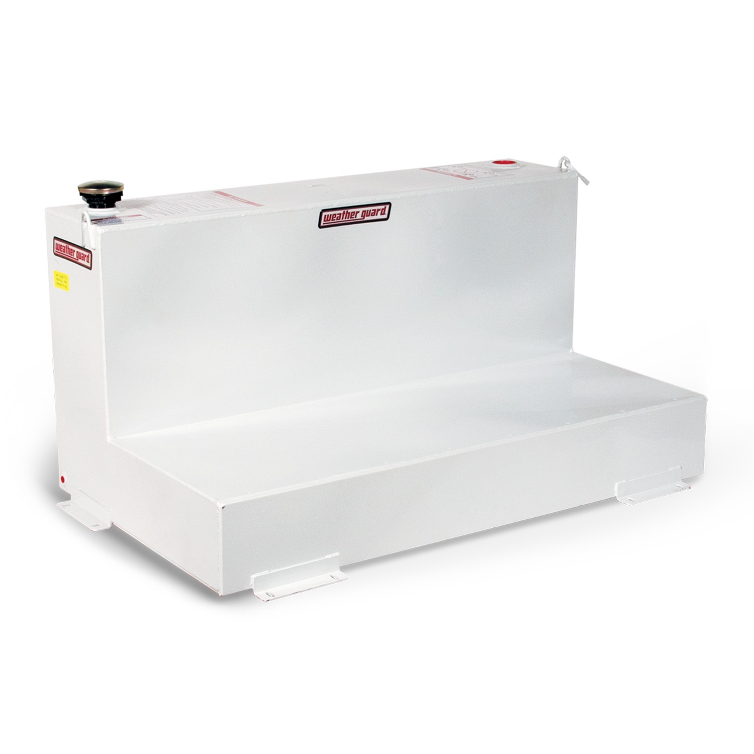 WEATHER GUARD 354-3-02 L-Shape Transfer Tank, 90 Gallon Capacity, Bright White, Diesel/Hydraulic Fluid thumbnail 0