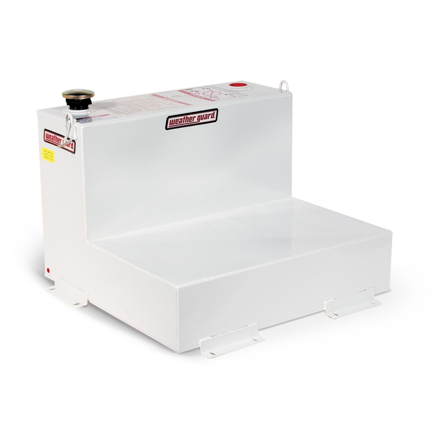 WEATHER GUARD 50 Gal L-Shape Transfer Tank 350-3-02, Bright White Diesel Hydraulic Fluid Tank thumbnail 0