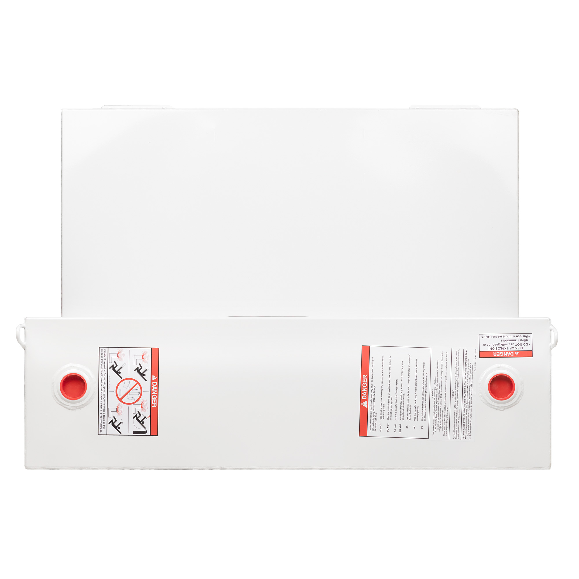 WEATHER GUARD 110 Gallon L-Shape Steel Transfer Tank 362-3-02, Diesel/Hydraulic Fluid, White Finish, Vented Cap thumbnail 7