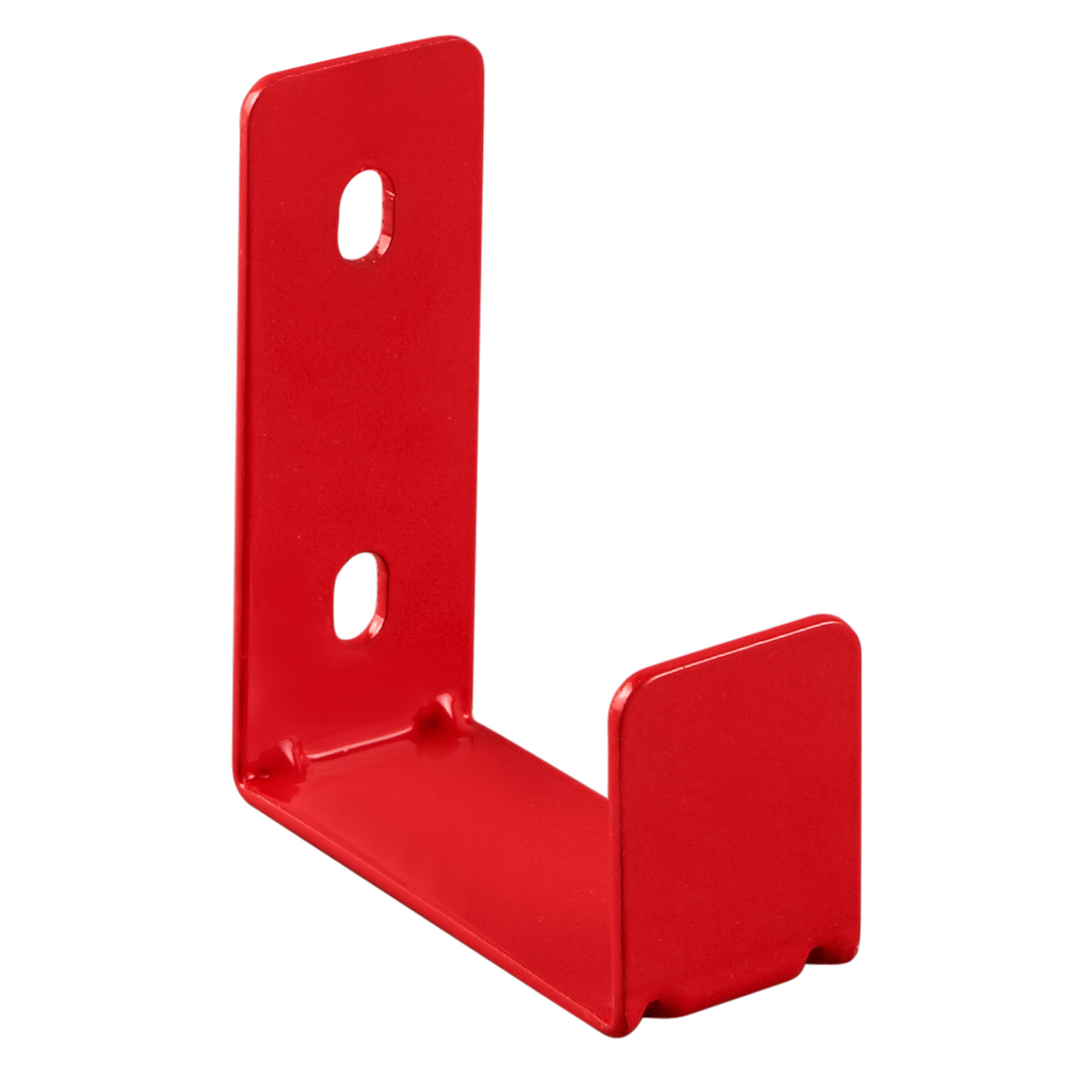 WEATHER GUARD 9887-7-01 Heavy Gauge Steel Ladder Holder, 4"H x 1.5"W x 3.5"D, Red Powder Coat, Panel Mount thumbnail 0