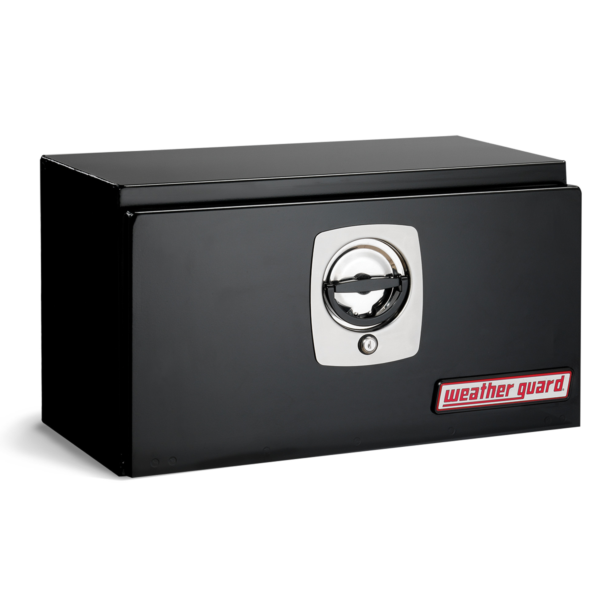 Weather Guard 525-5-02 2.3 Cu Ft Underbed Tool Box, 24" x 12" x 14", Heavy Duty Steel, Gloss Black thumbnail 0