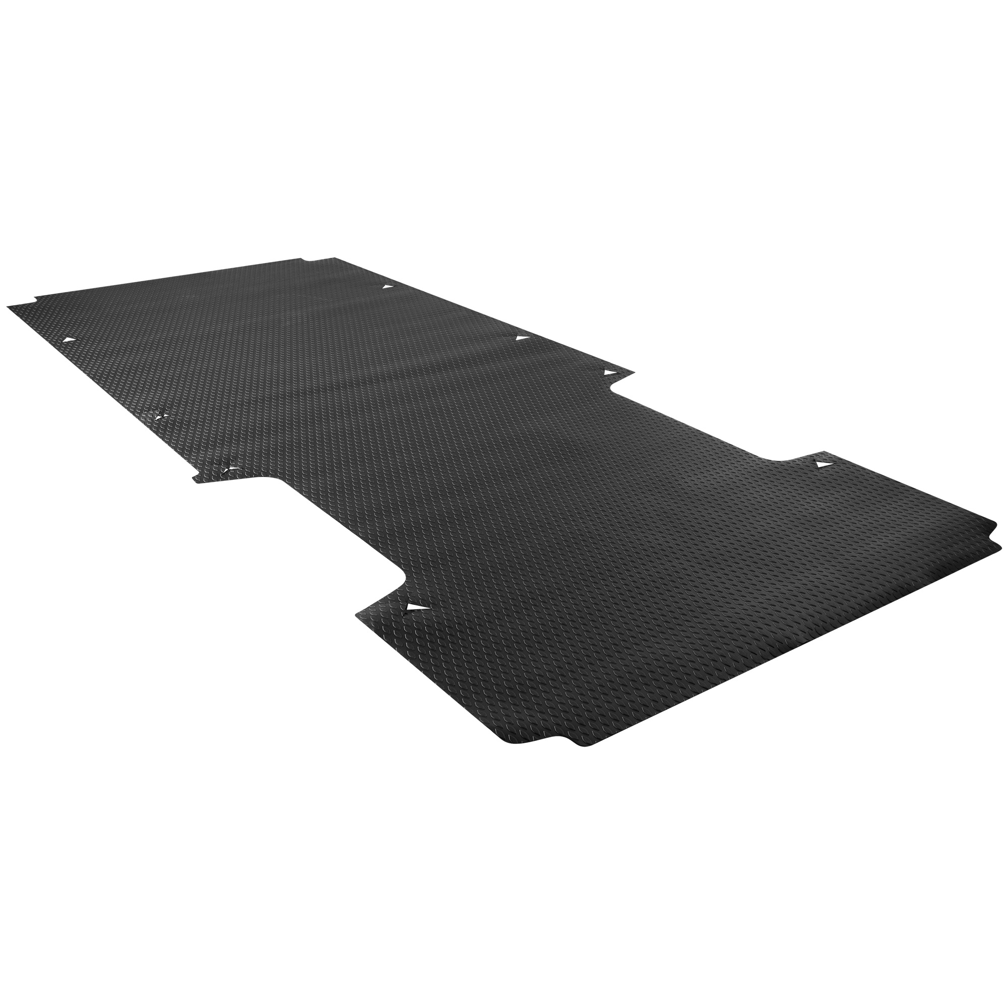 Weather Guard 89023 Van Floor Mat, 159" Wheelbase, 156.75" x 73.75", Black Thermoplastic Rubber Diamond Pattern thumbnail 0