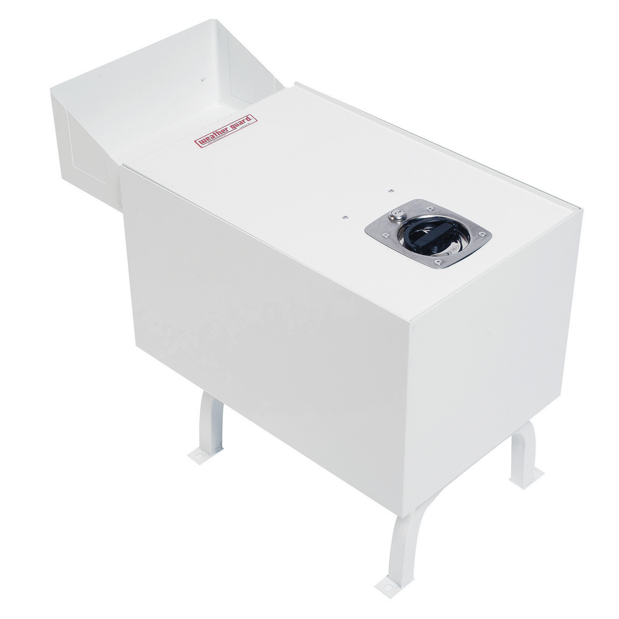 Weather Guard 9012-3-01 Cab Command Center File Box, 2.4 ft, 20"D x 18"H x 13"W, White Steel Van Storage thumbnail 0