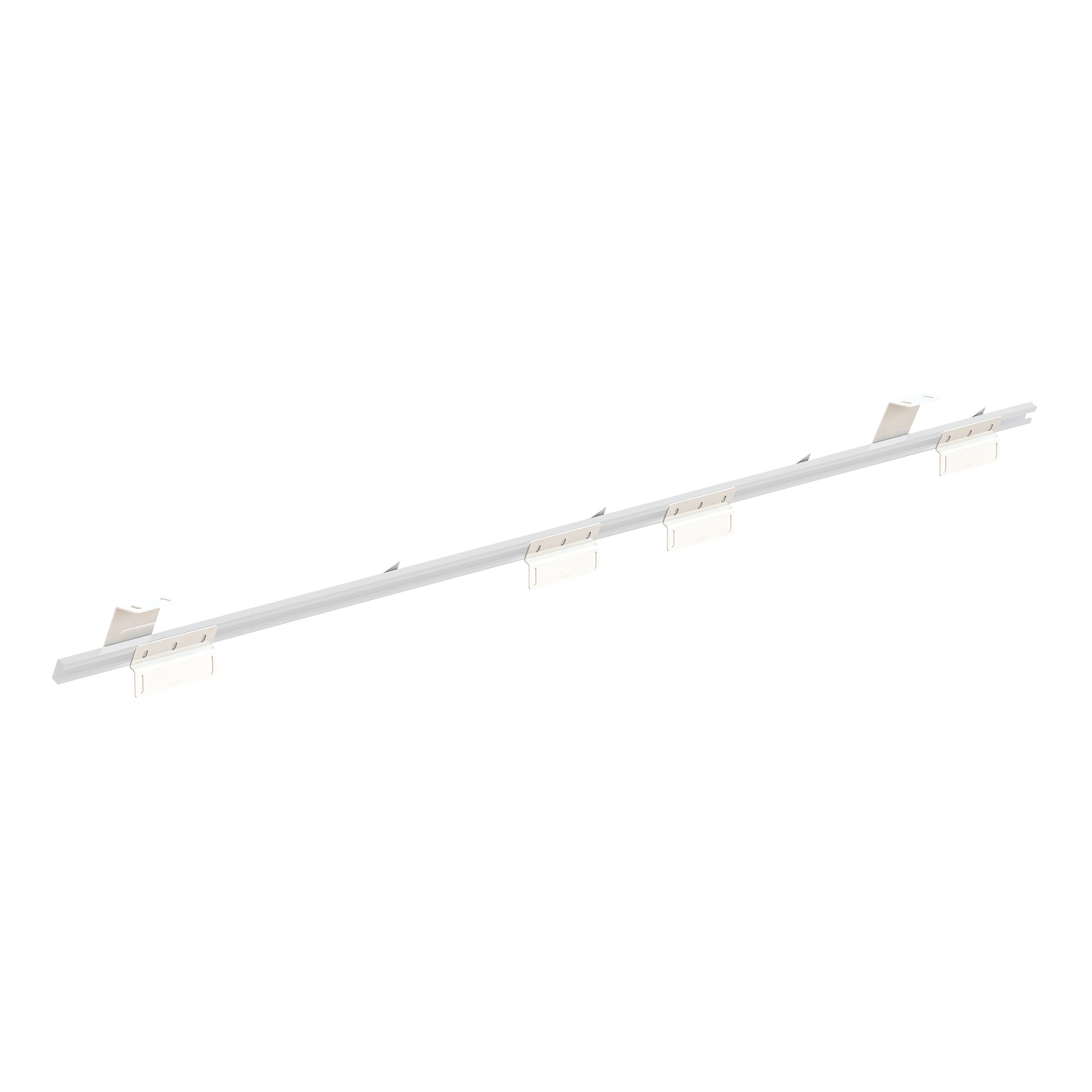 WEATHER GUARD 1.3 ft White Steel Van Shelf Mounting Kit 975401-3-01, Powder Coat Finish, 4-Way Stop System thumbnail 0