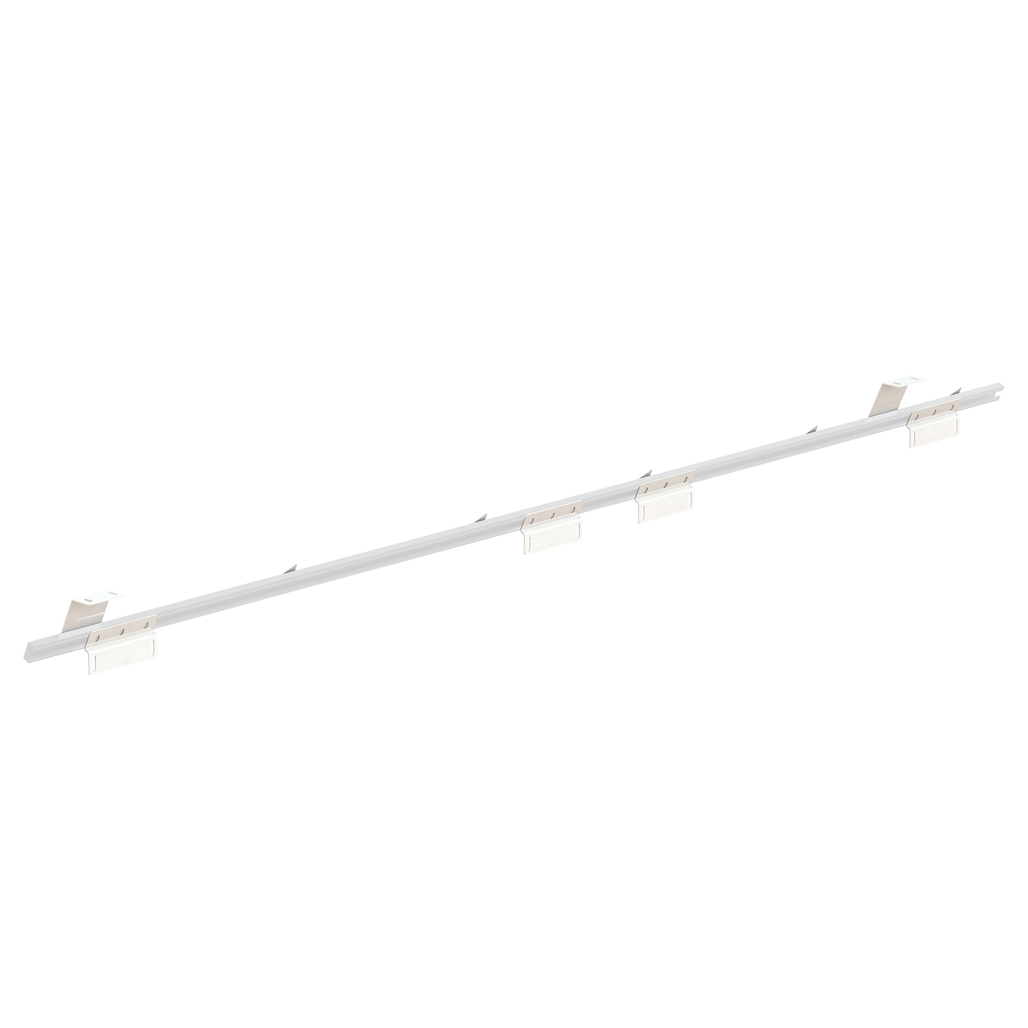 WEATHER GUARD 1.6 ft White Steel Van Shelf Mounting Kit 975402-3-01, Powder Coat Finish, 4-Way Stop System thumbnail 0