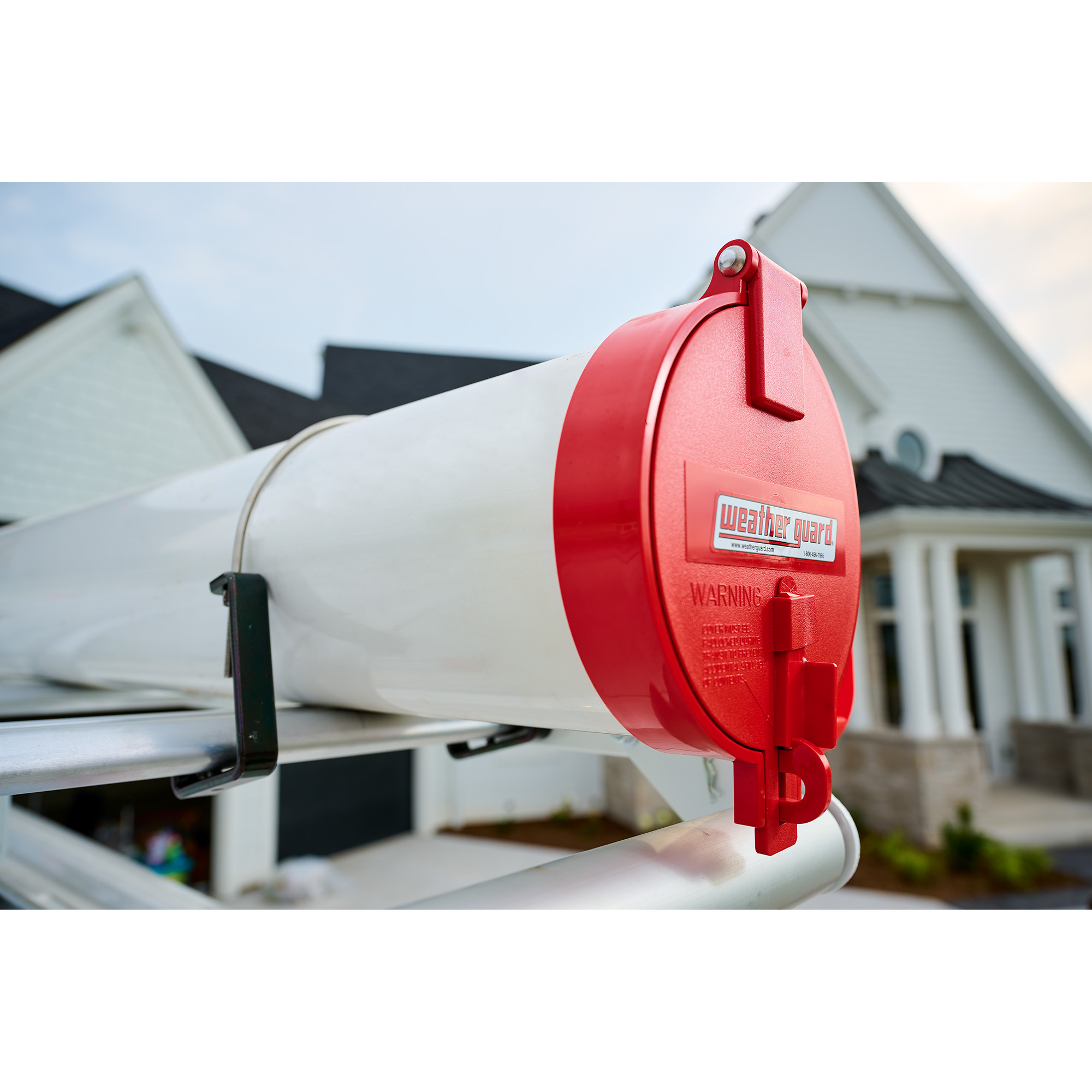Weather Guard 239 6"x6"x1" PVC Conduit Carrier Kit, Red Steel/Plastic, Roof Rack Mount, Powder Coat Finish thumbnail 4